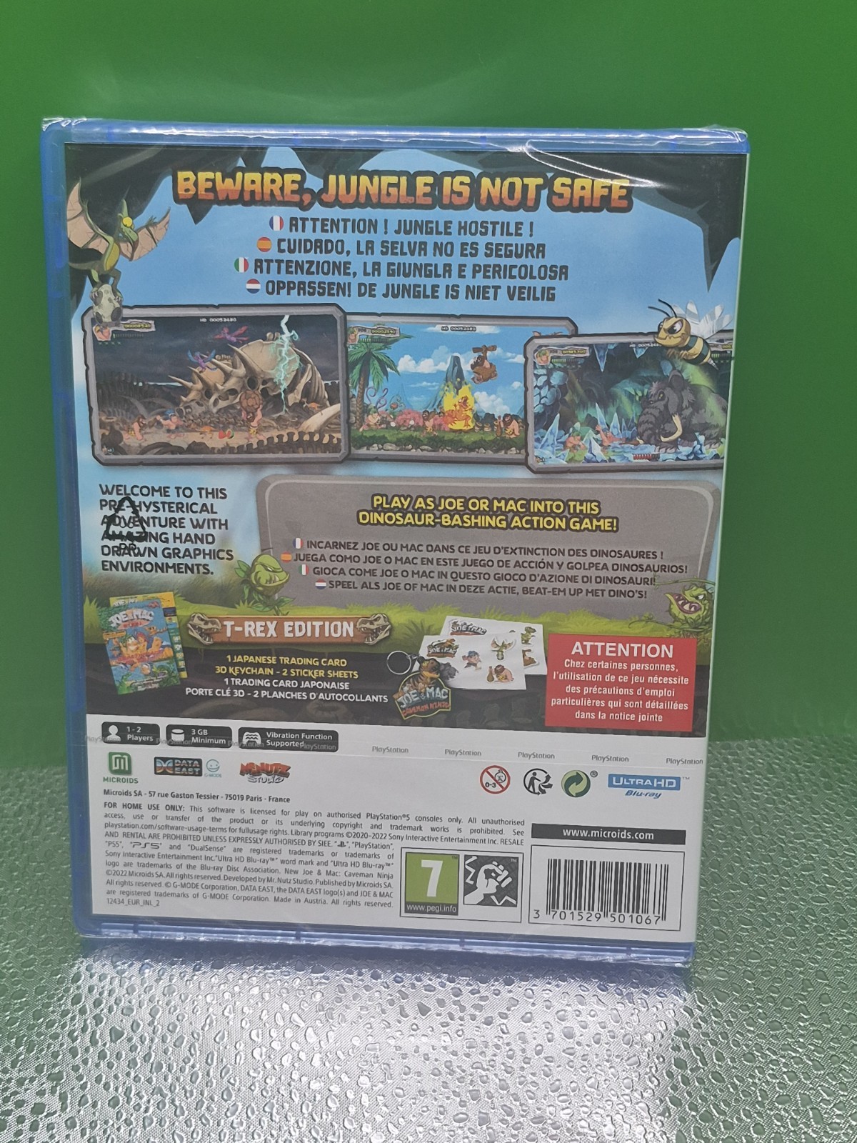 Microids New Joe & Mac: Caveman Ninja T-Rex Edition PS5 PAL PEGI 7 💥 Sealed