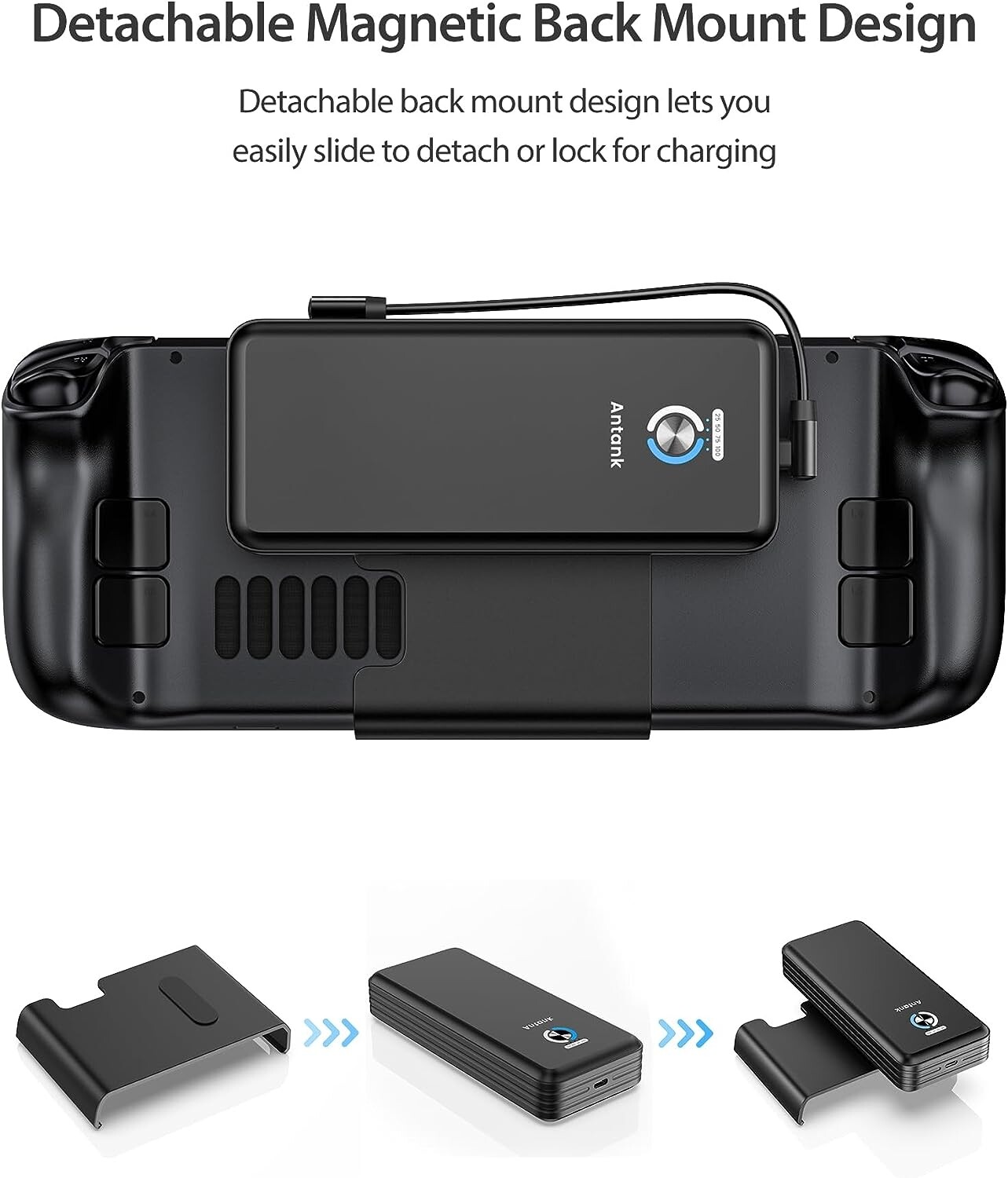 Steam Deck 20000mAh Magnetic Power Bank battery PACK 45W PD 3.0 Fast Charging