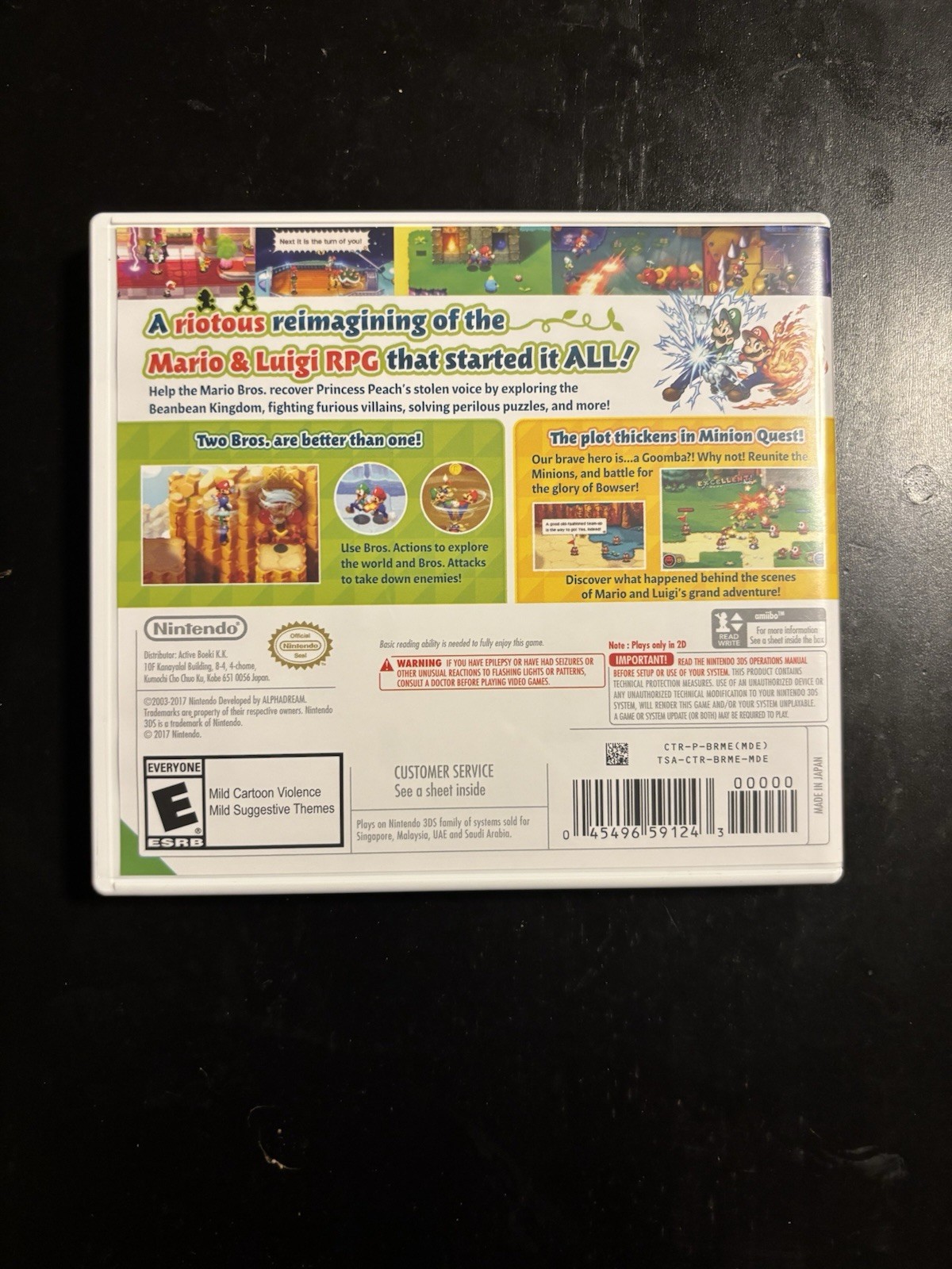 Nintendo Mario & Luigi: Superstar Saga + Bowser’s Minions 3DS