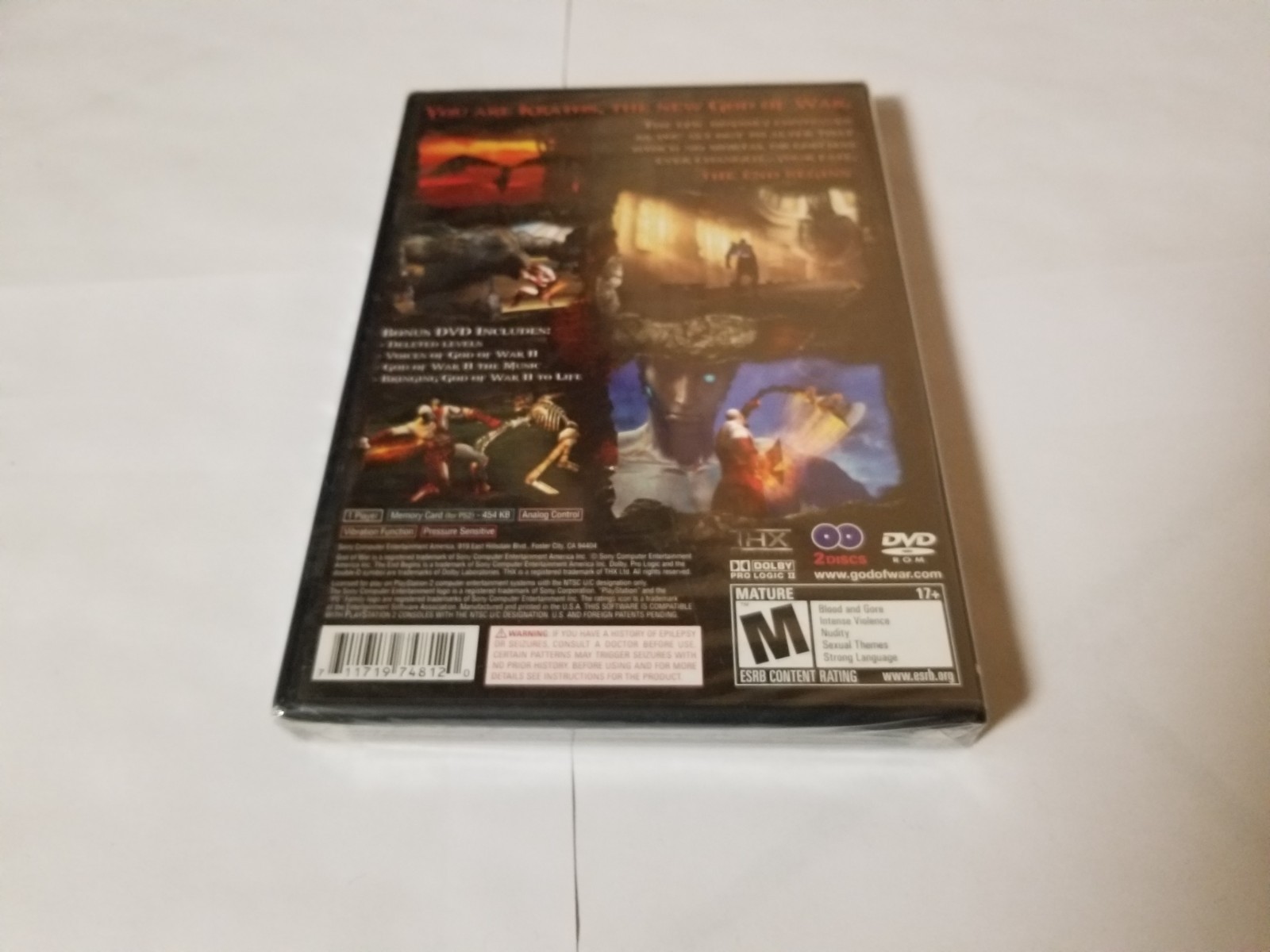 God of War II (Sony PlayStation 2, 2008) new black label ps2