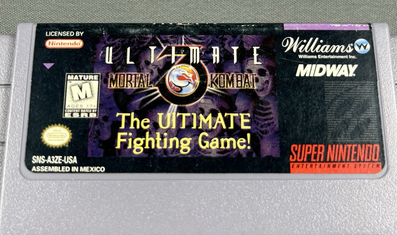 Ultimate Mortal Kombat 3 SNES Super Nintendo Tested Working Cartridge Only