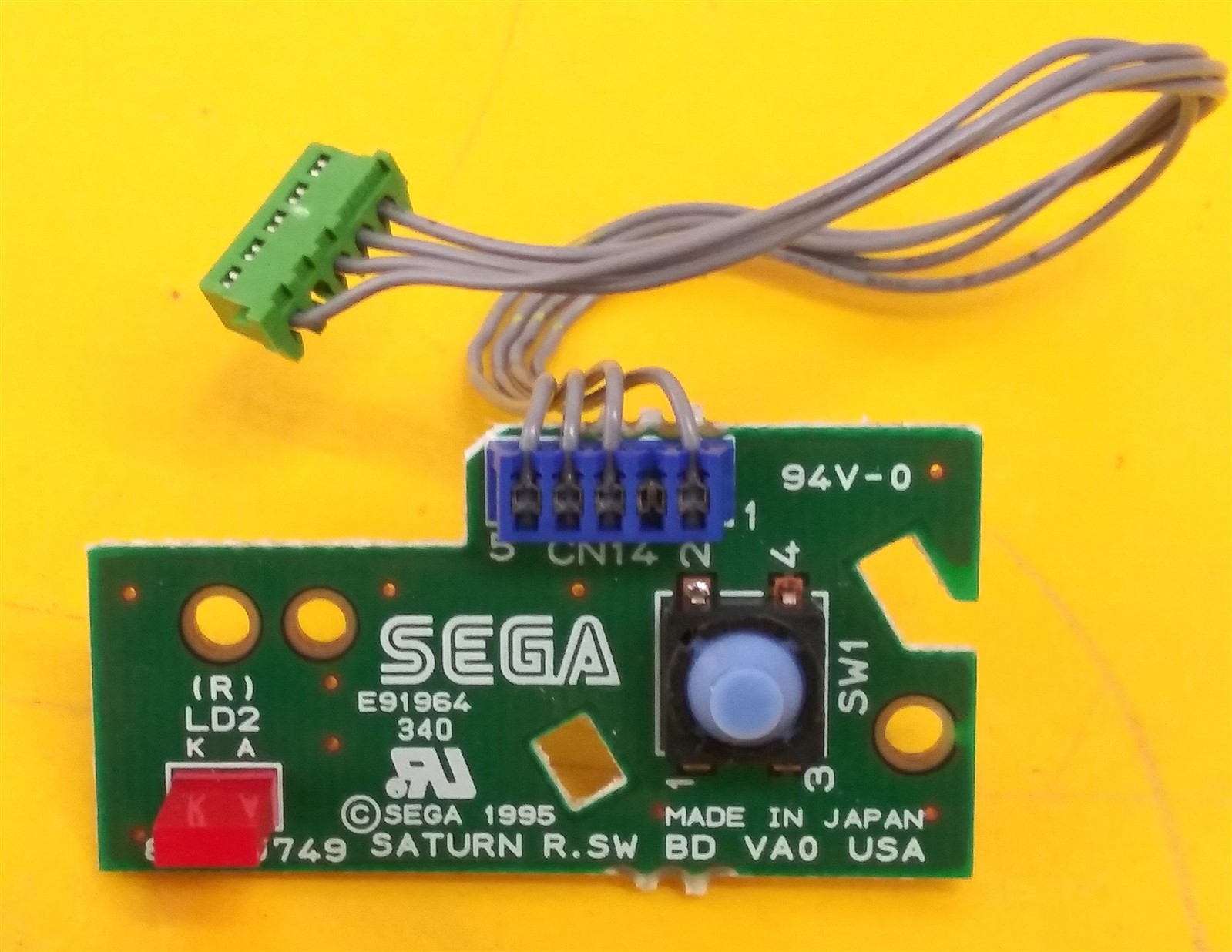 ⭐️⭐️⭐️⭐️⭐️ Game Console Sega Saturn MK-80000 Reset Button Board 839-0749
