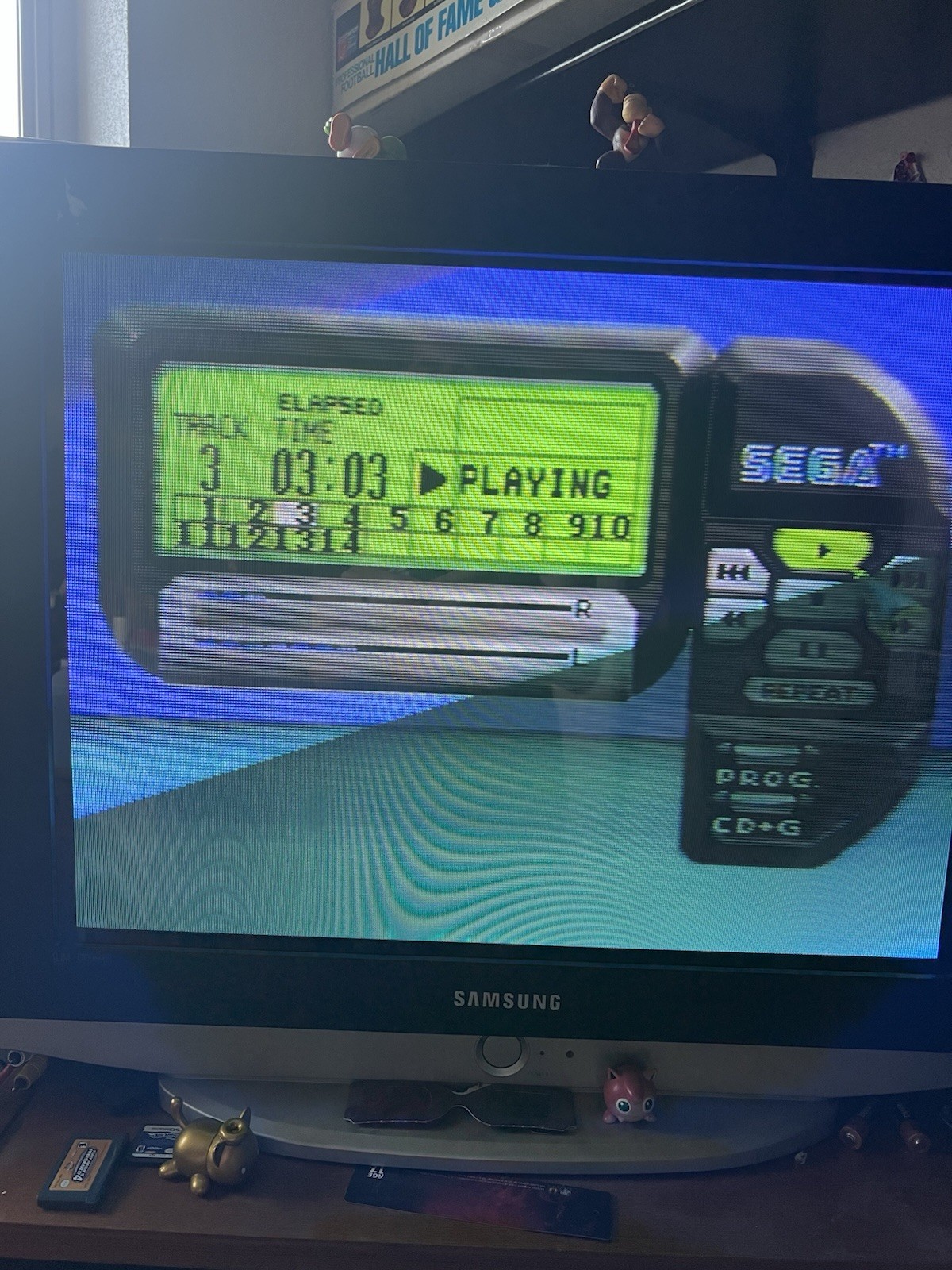 Sega CD Model 2 Sega Genesis Console With Cables And Controller & 3 Games Tested