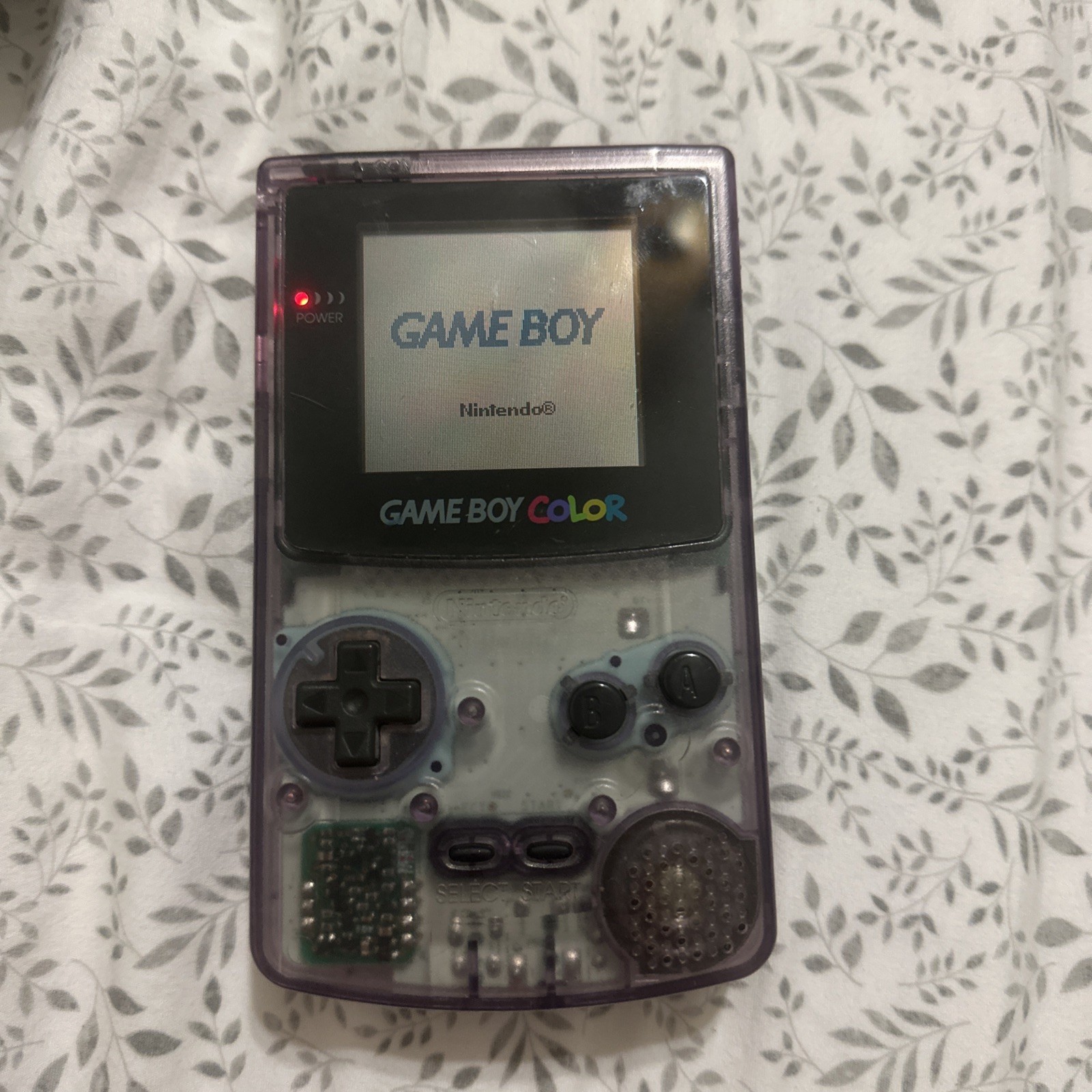 Nintendo Game Boy Color Clear Handheld System