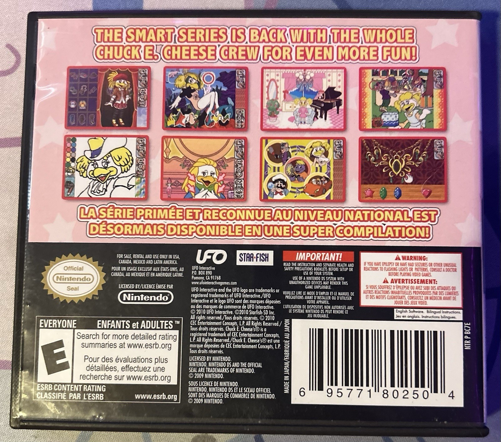 UFO Interactive Chuck E. Cheese’s Playhouse Nintendo DS 2009 E NTSC-U/C Series
