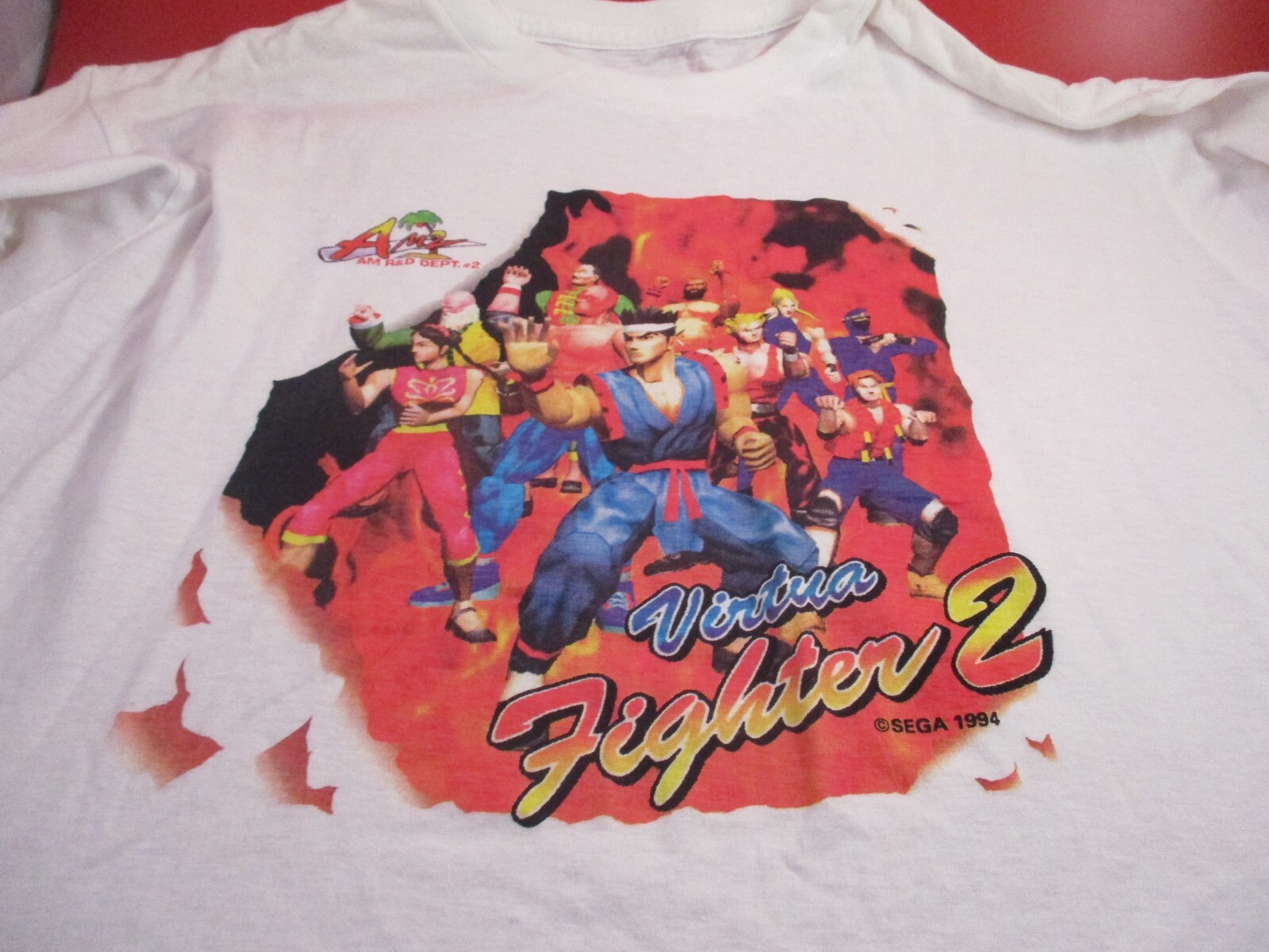 Virtua Fighter 2 Sega 1994 Promotional White T-Shirt Men’s S-M?