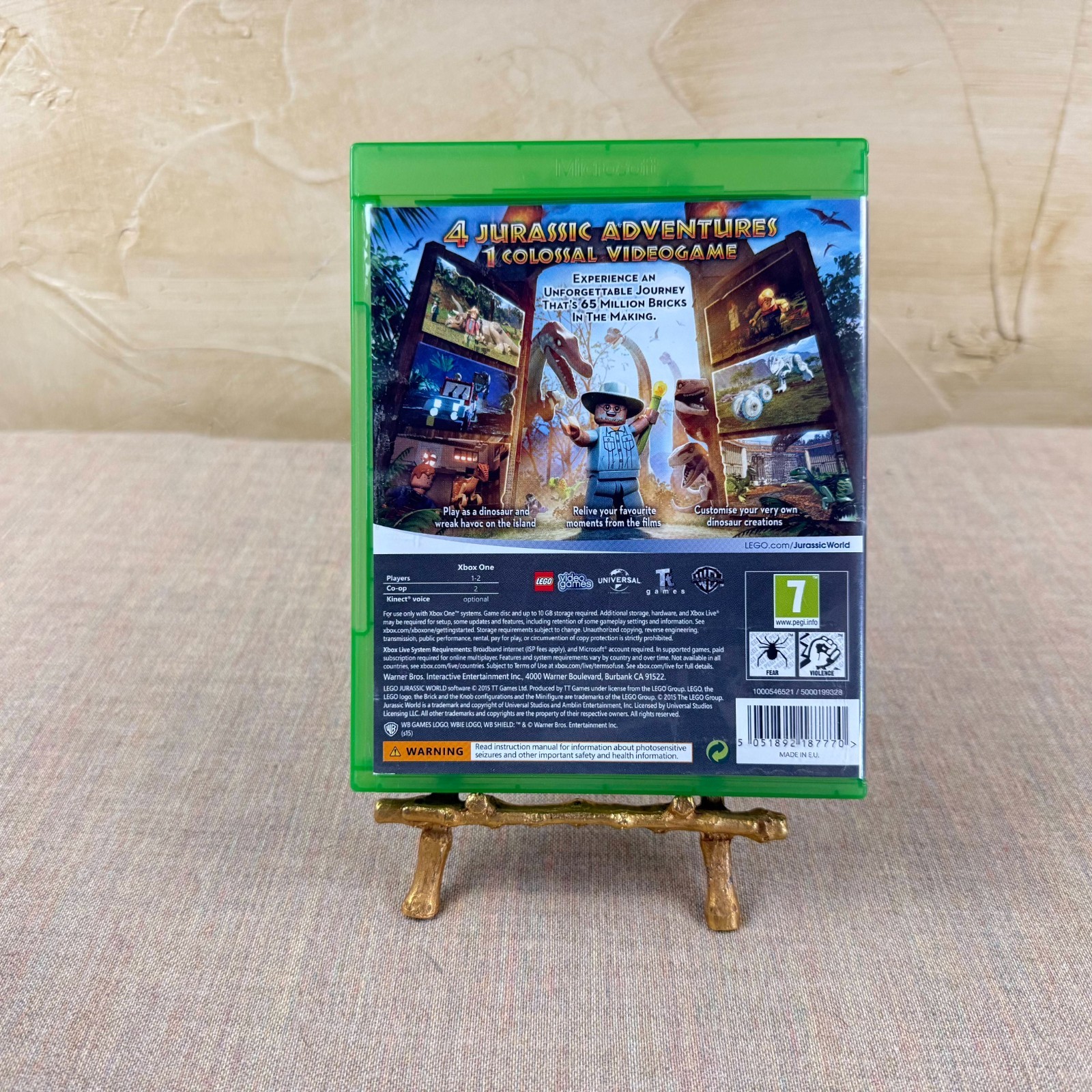 LEGO Jurassic World Xbox One PAL Region Free CIB Tested Complete