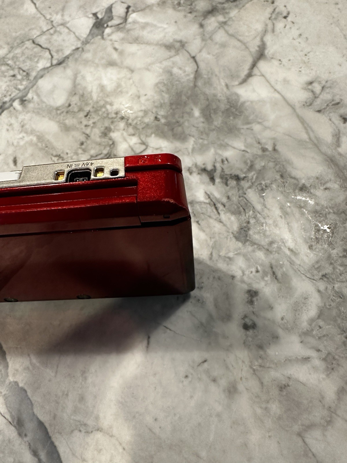 Flame Red Homebrewed 3DS W/ Charger and Stylus