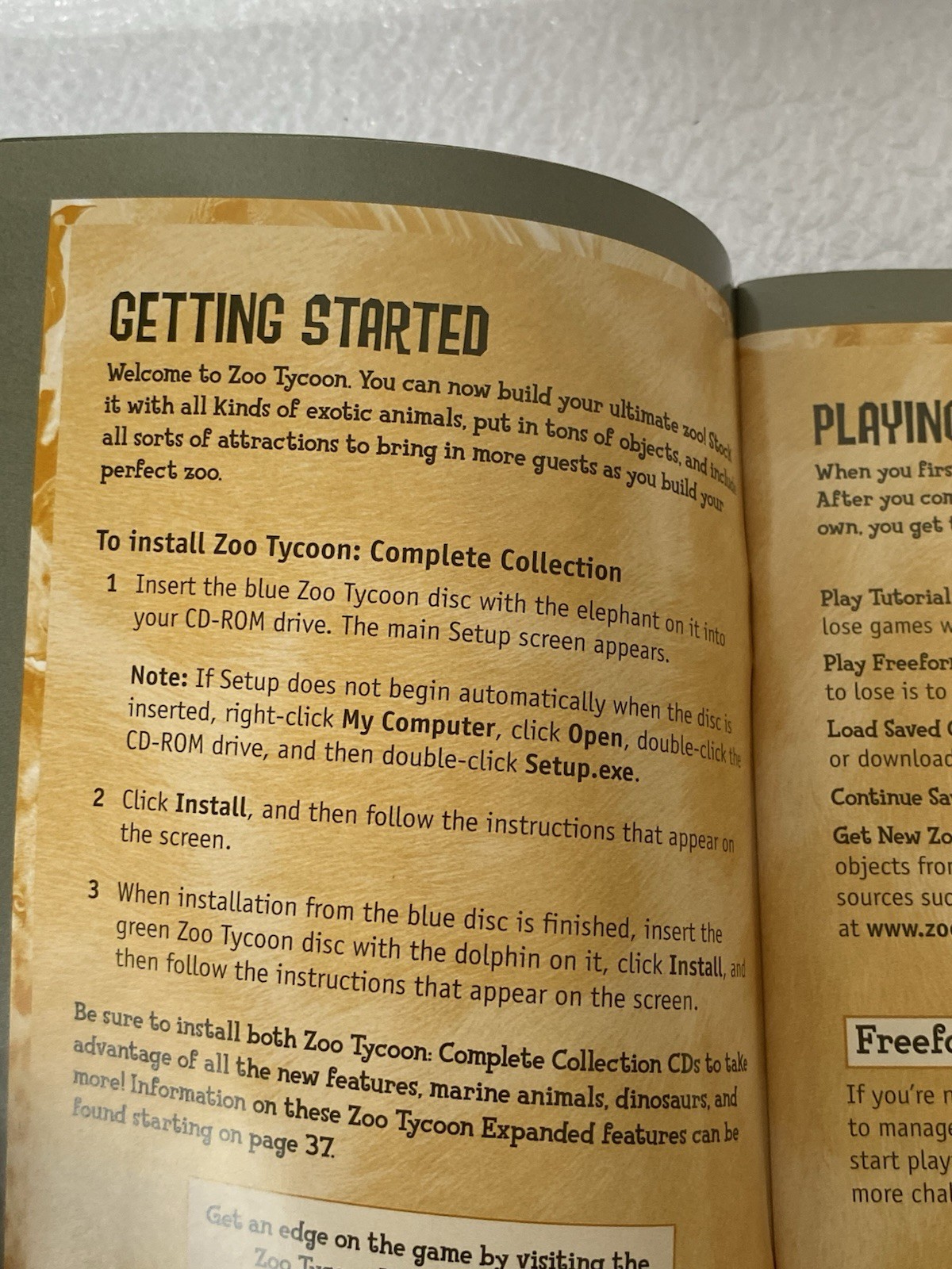 Zoo Tycoon Complete Collection PC- MANUAL ONLY No Game