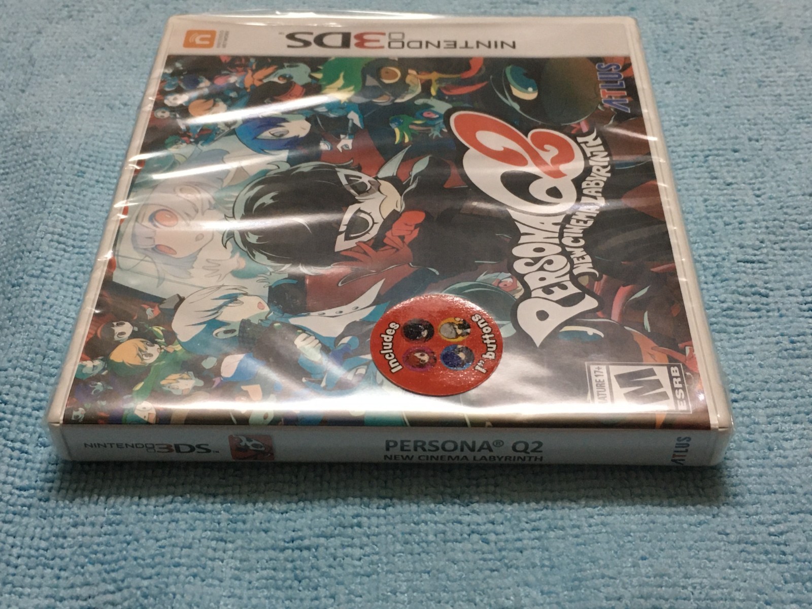 Persona Q2 New Cinema Labyrinth Launch Edition with Pins Nintendo 3DS New Sealed