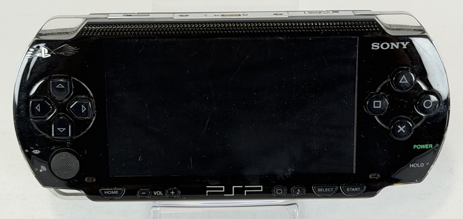 SONY PLAYSTATION PORTABLE PSP BLACK HANDHELD CONSOLE 1000 *TESTED & WORKING*