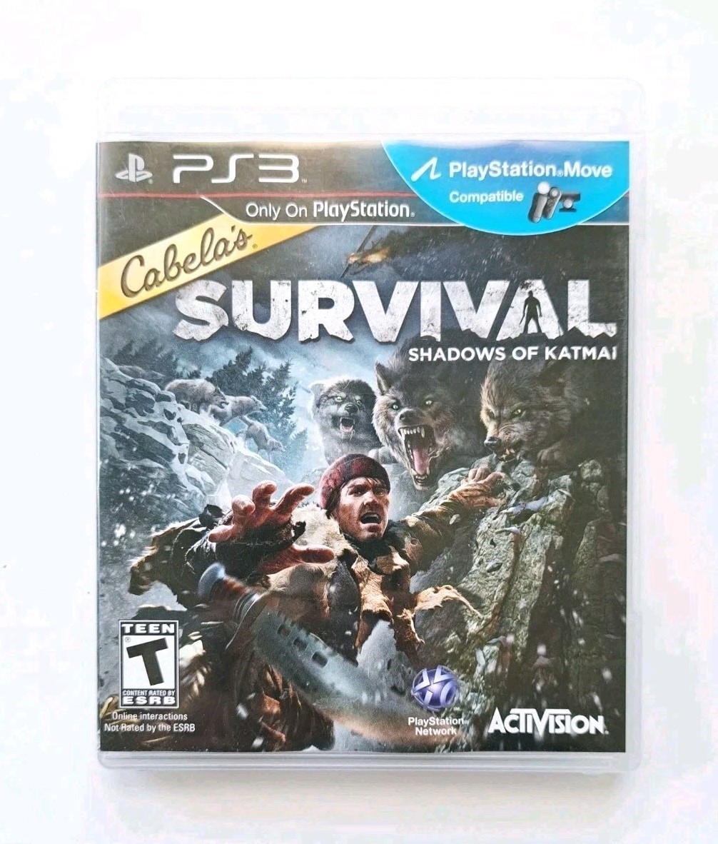 Cabelas Survival: Shadows of Katmai with Gun (Sony PlayStation 3, 2011) CIB