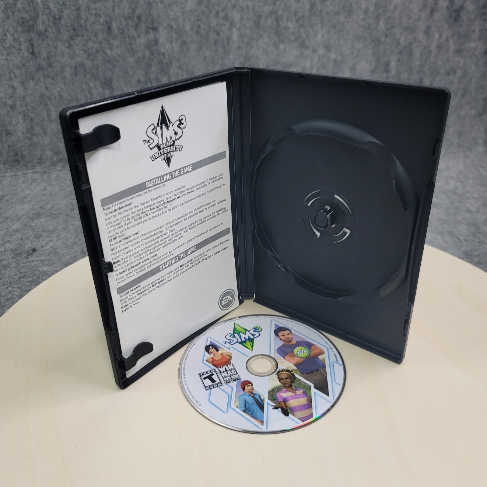 PC/Mac The Sims 3 Plus University Life Bundle NTSC Physical Disc Case