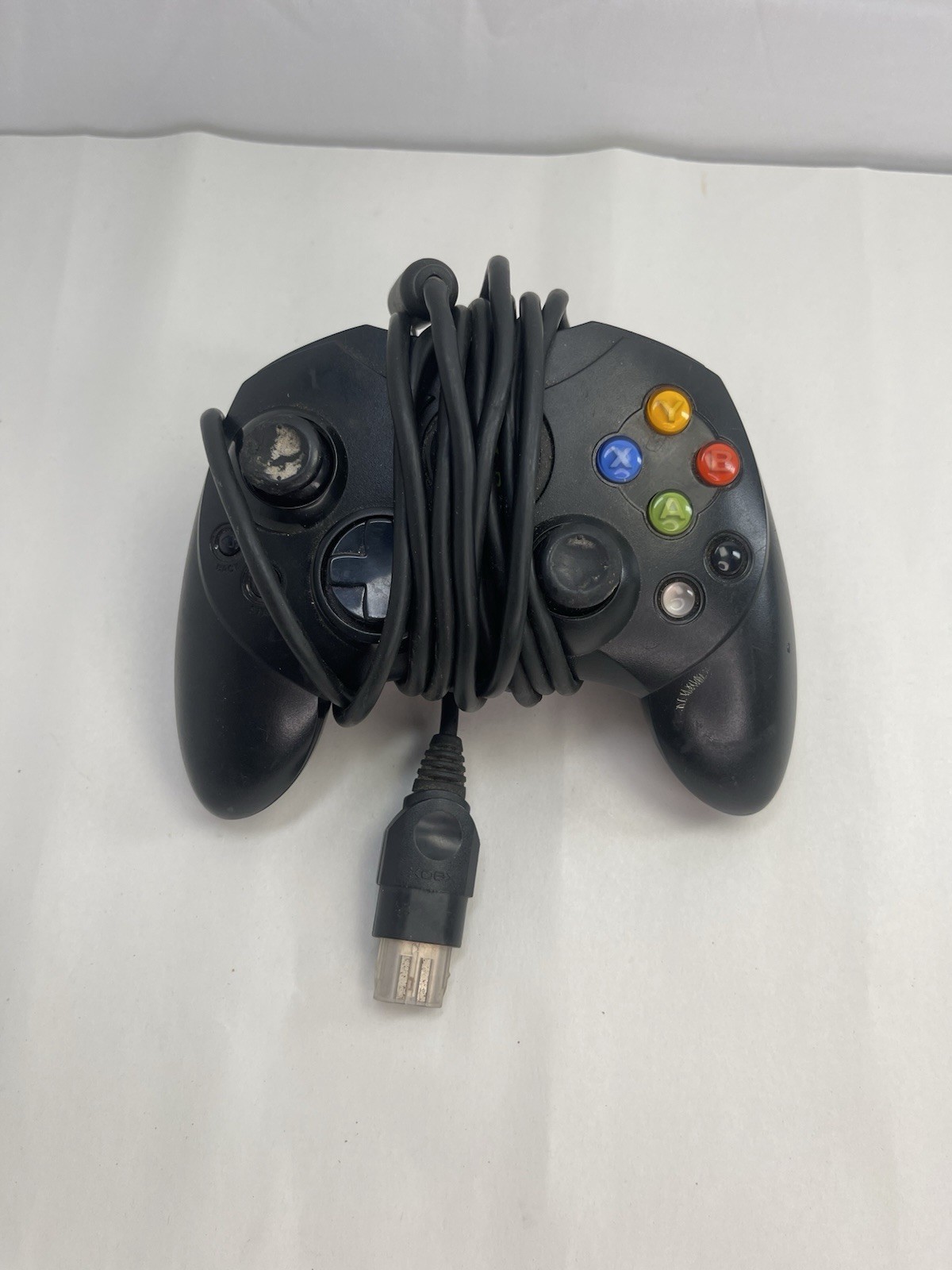 Original Microsoft Xbox Controller – Black Wired Controller (Model S)