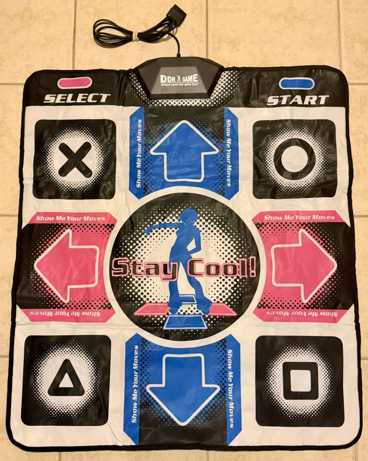 Dance Dance Revolution PlayStation PS2/DDR Mat Controller- Tested- Nice Shape