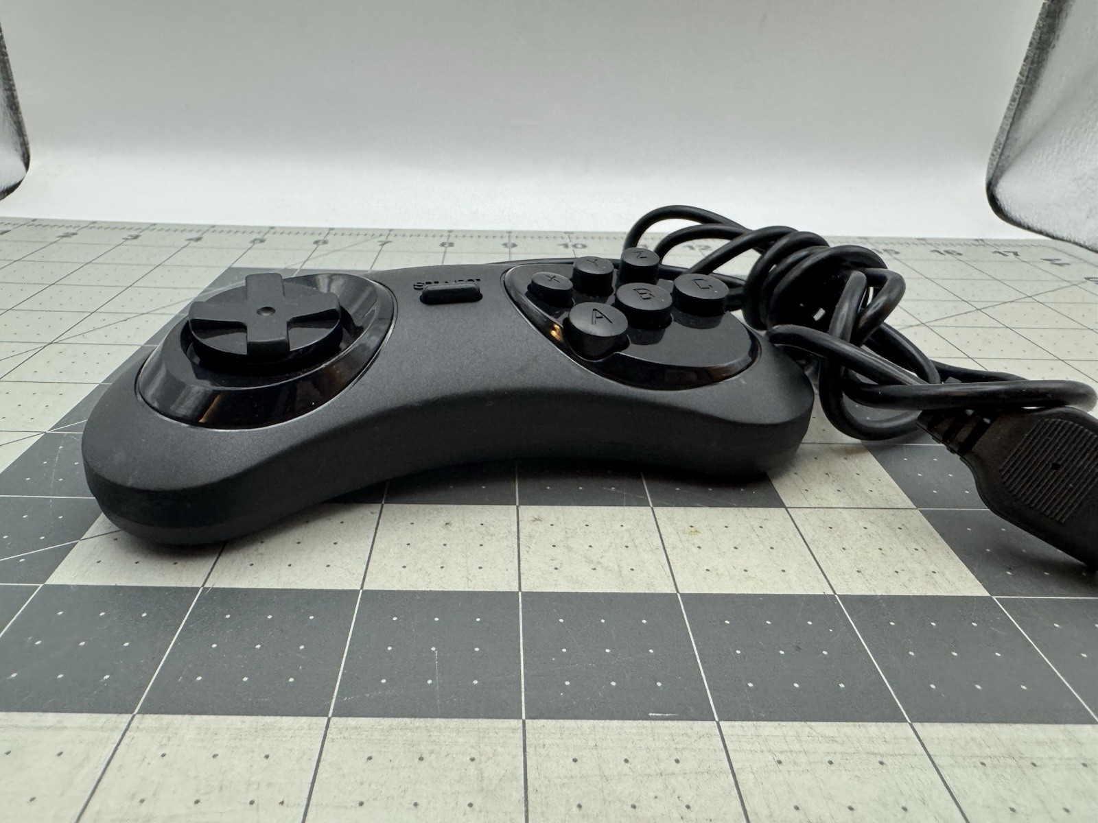Unbranded/Generic Black Wired Controller / Game Pad For Sega Genesis