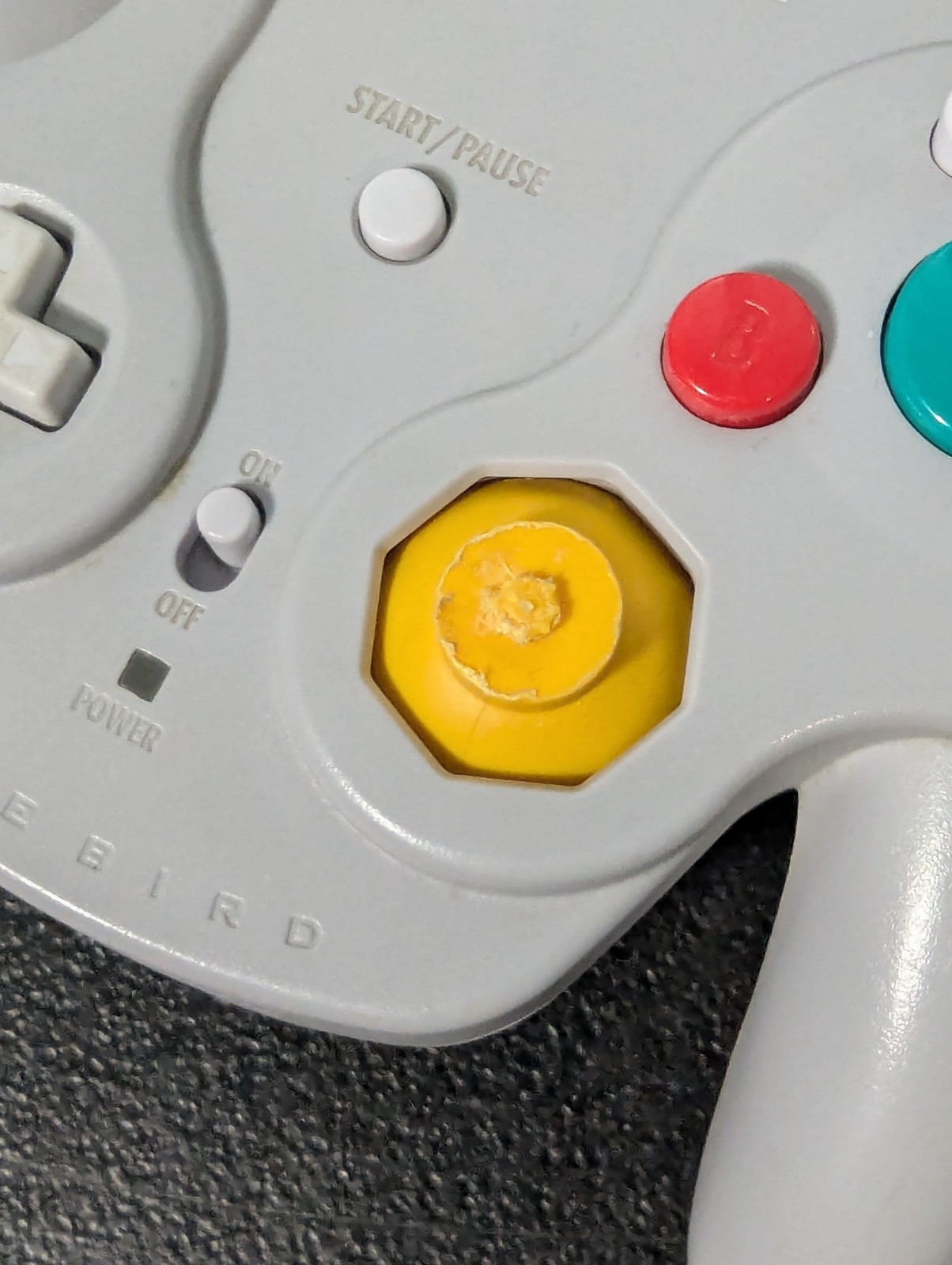 Nintendo GameCube Wavebird Controller Silver Platinum DOL-004
