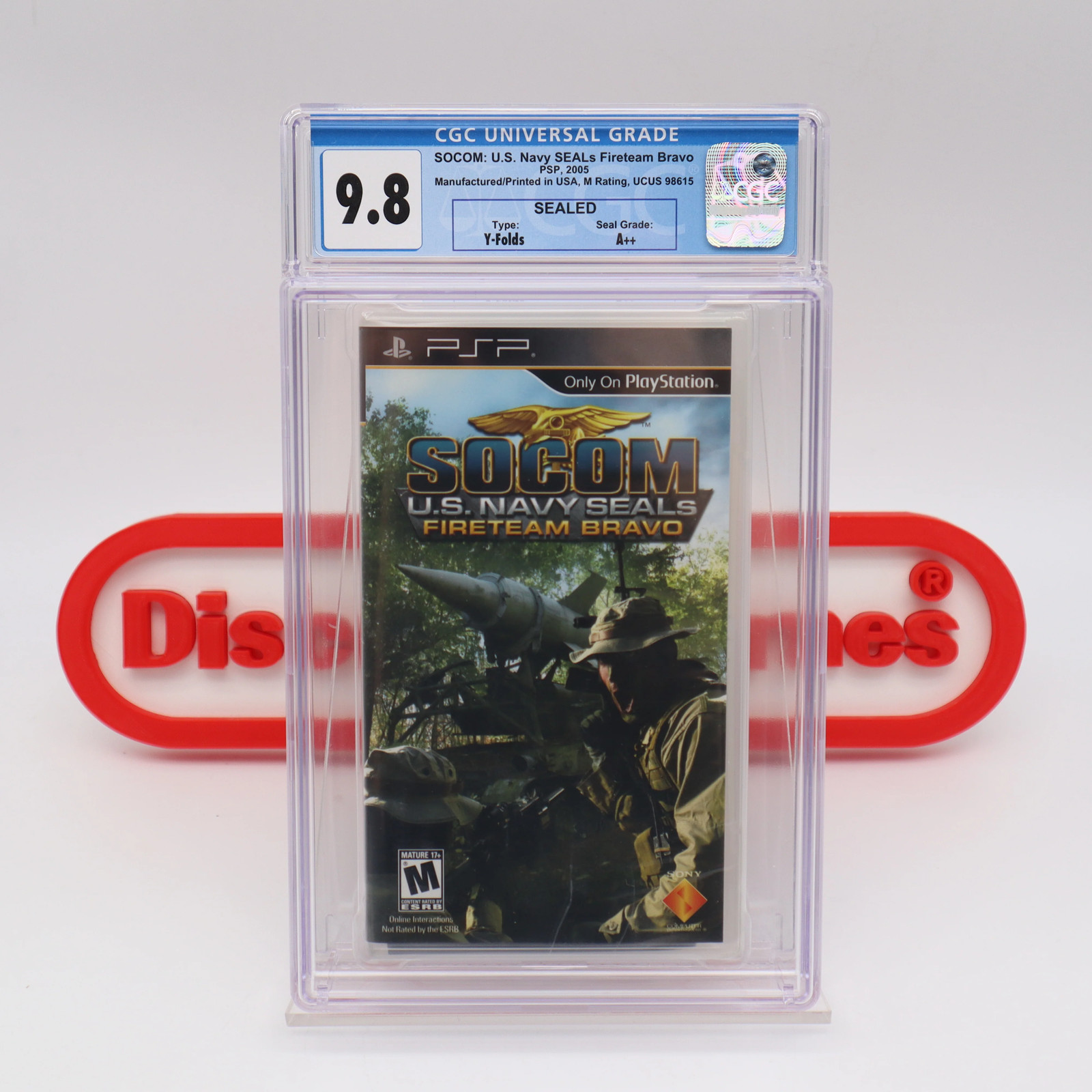 PSP Game SOCOM: U.S. NAVY SEALS FIRETEAM BRAVO – WATA GRADED 9.8 A++ NEW Sealed!