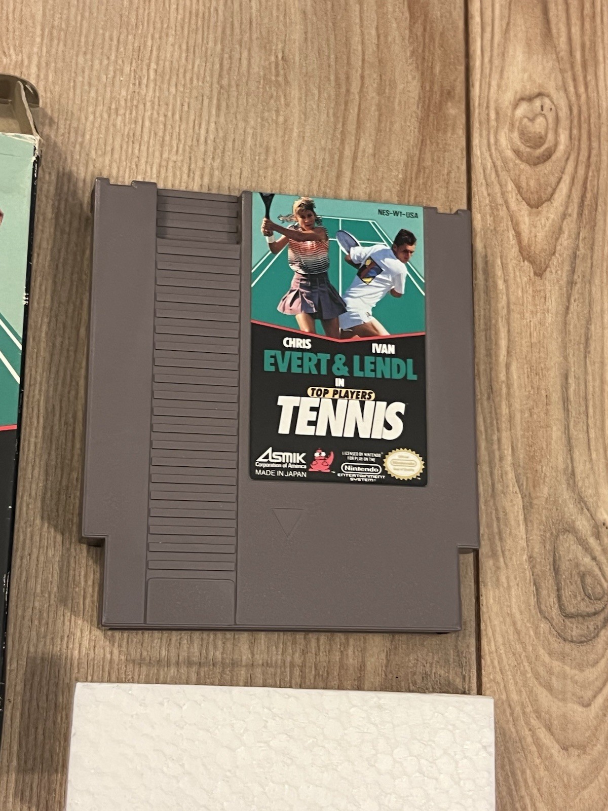 Chris Evert & Ivan Lendl in Top Players Tennis (Nintendo NES, 1989) CIB Tested