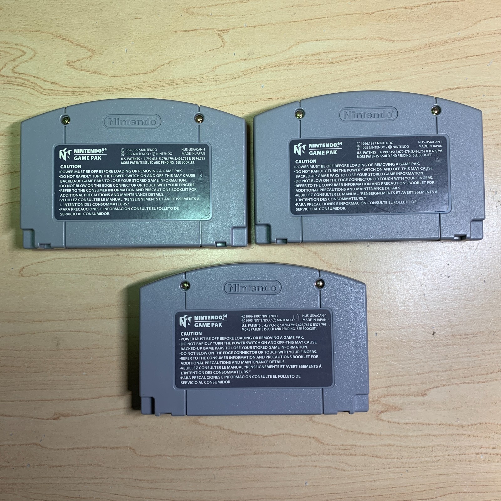 3 T Game Lot Winback Hybrid Heaven Jet Force Gemini N64 Authentic Cleaned Tested