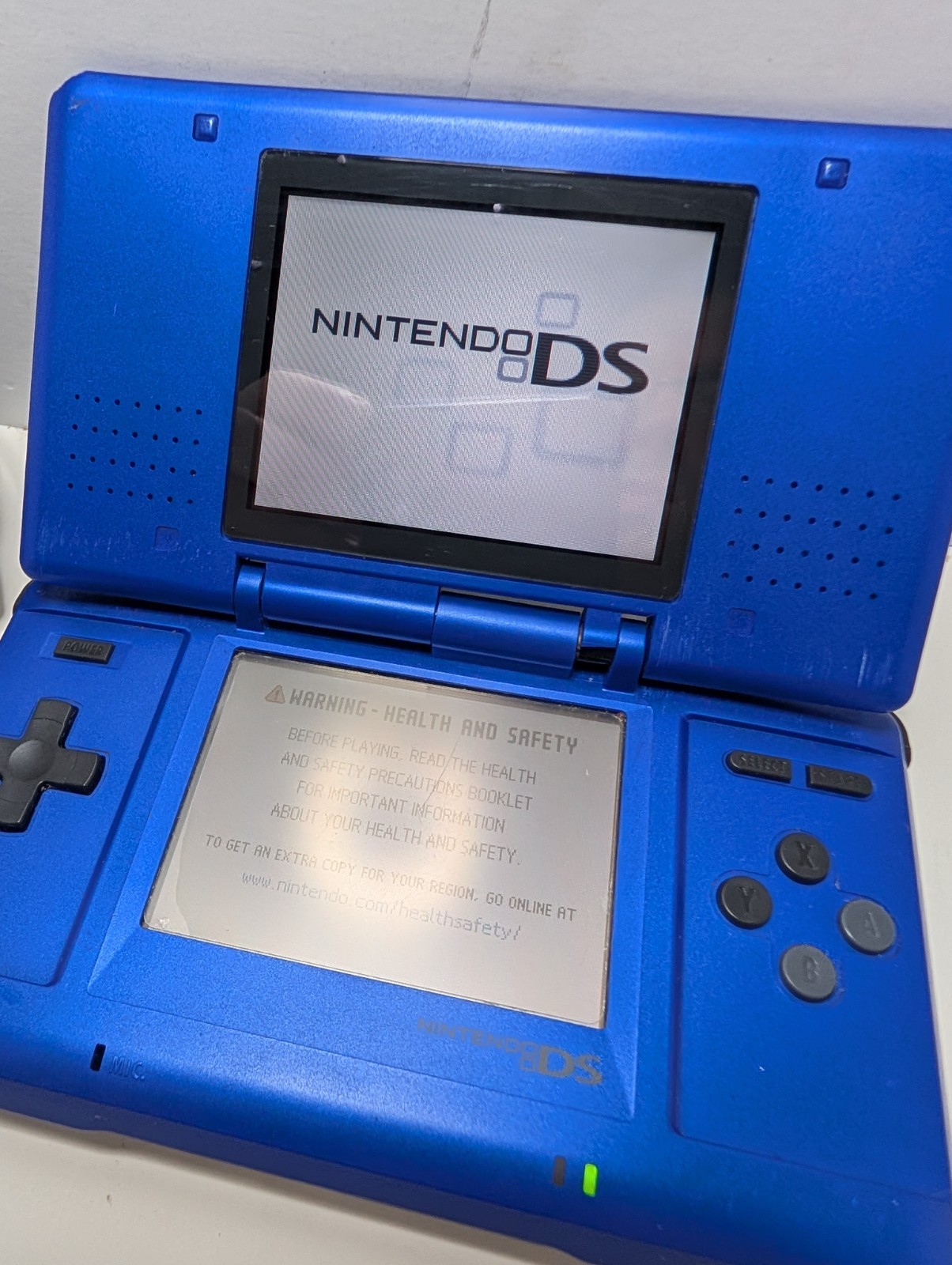 Nintendo DS Original Blue With Charger And GBA Super Mario 3 Read