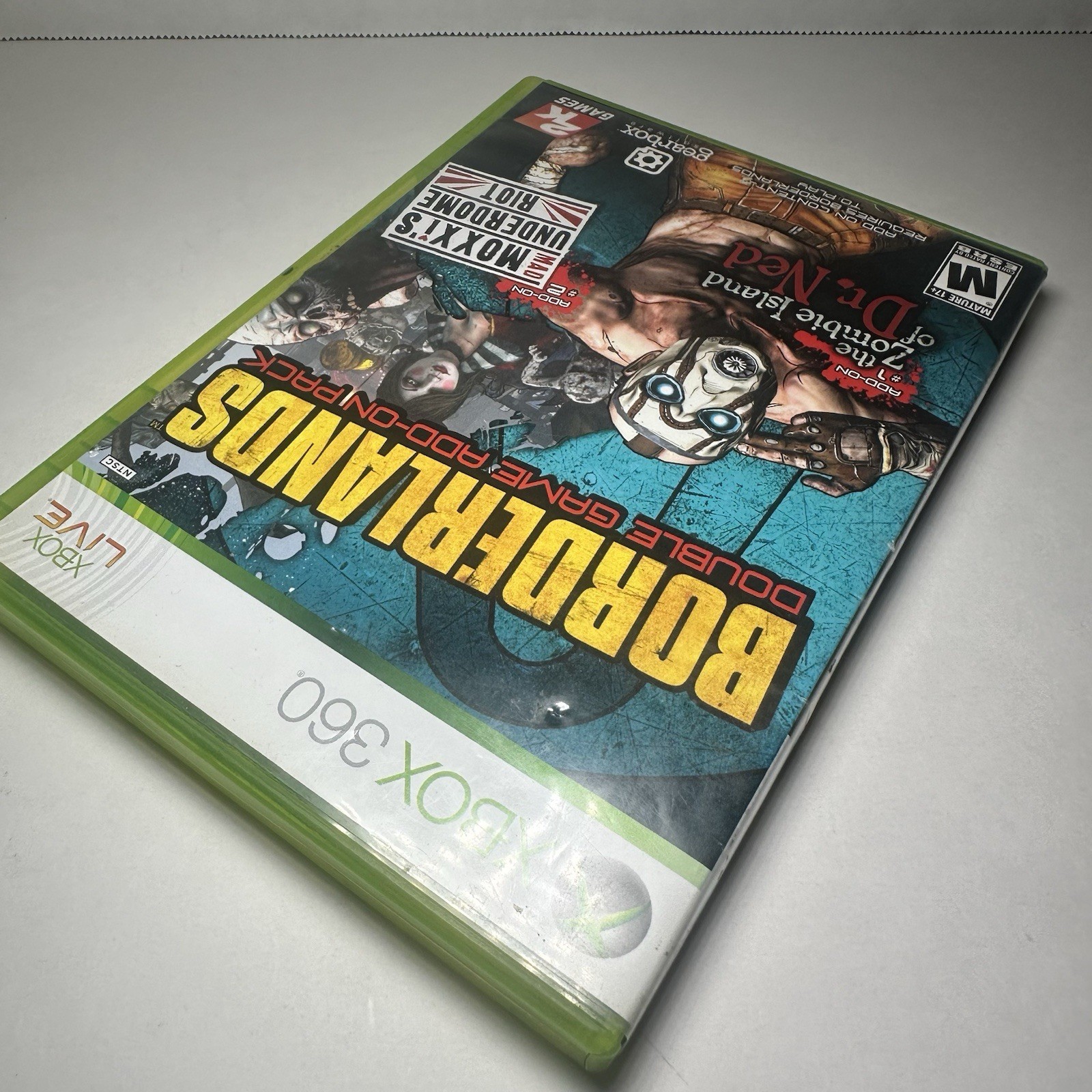 Borderlands Double Game Add-On Pack Zombie Island Mad Moxxi – Xbox 360 Complete