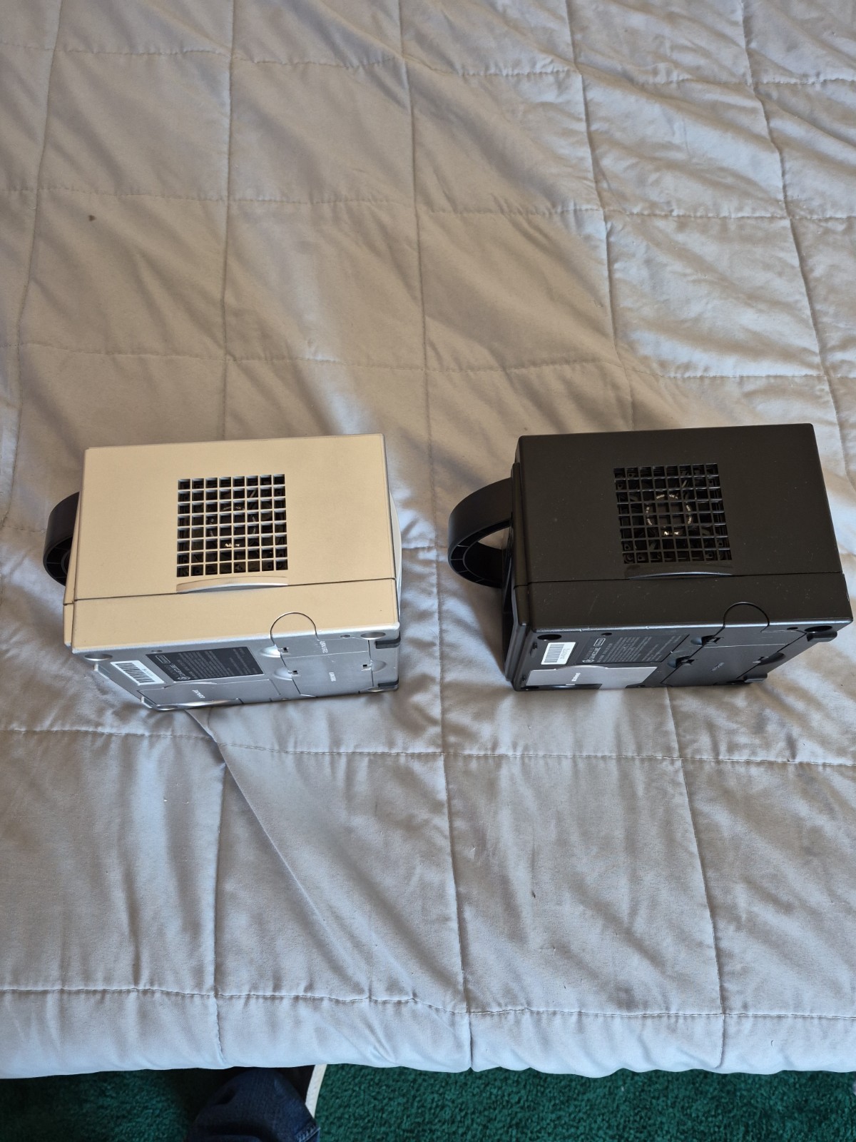 Lot of 2 Nintendo GameCube Consoles Only Black/Silver For Parts Or Repair