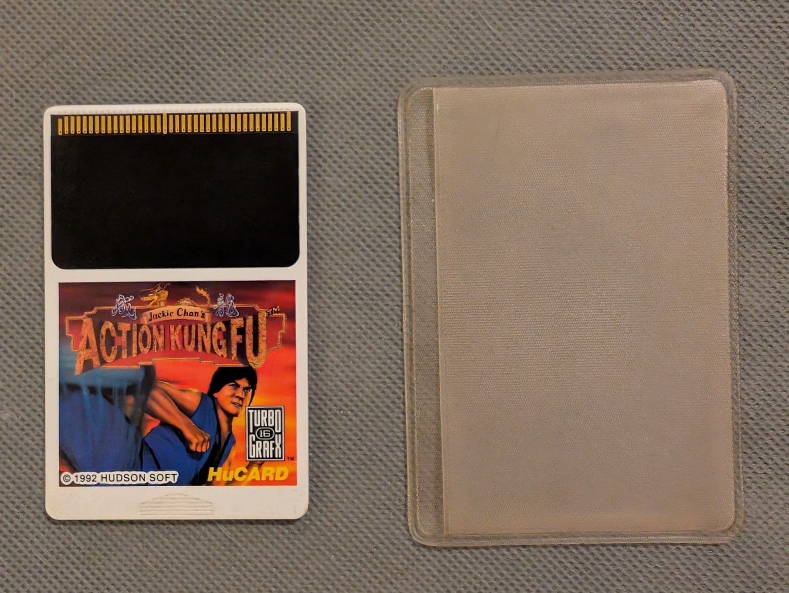 Jackie Chan’s Action Kung Fu Turbo Grafx 16 Cartridge/Case/Manual/Sleeve