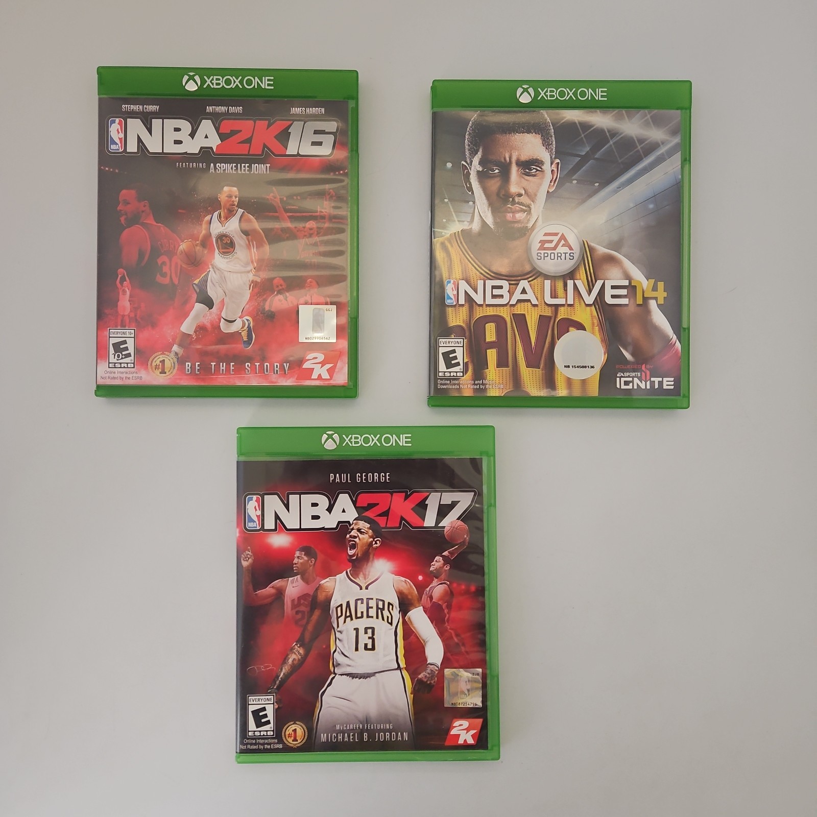 XBOX ONE NBA Package NBA2K16, NBA2K17 & NBA LIVE 14