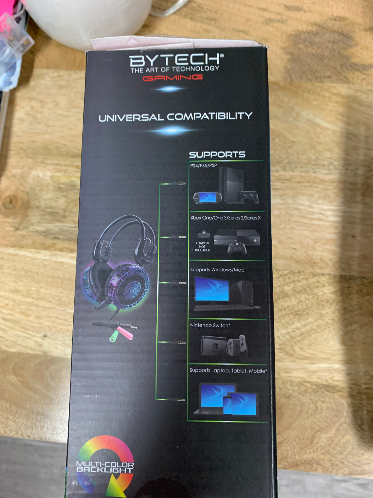 BYTECH Gaming Headset with Multi-color Backlight