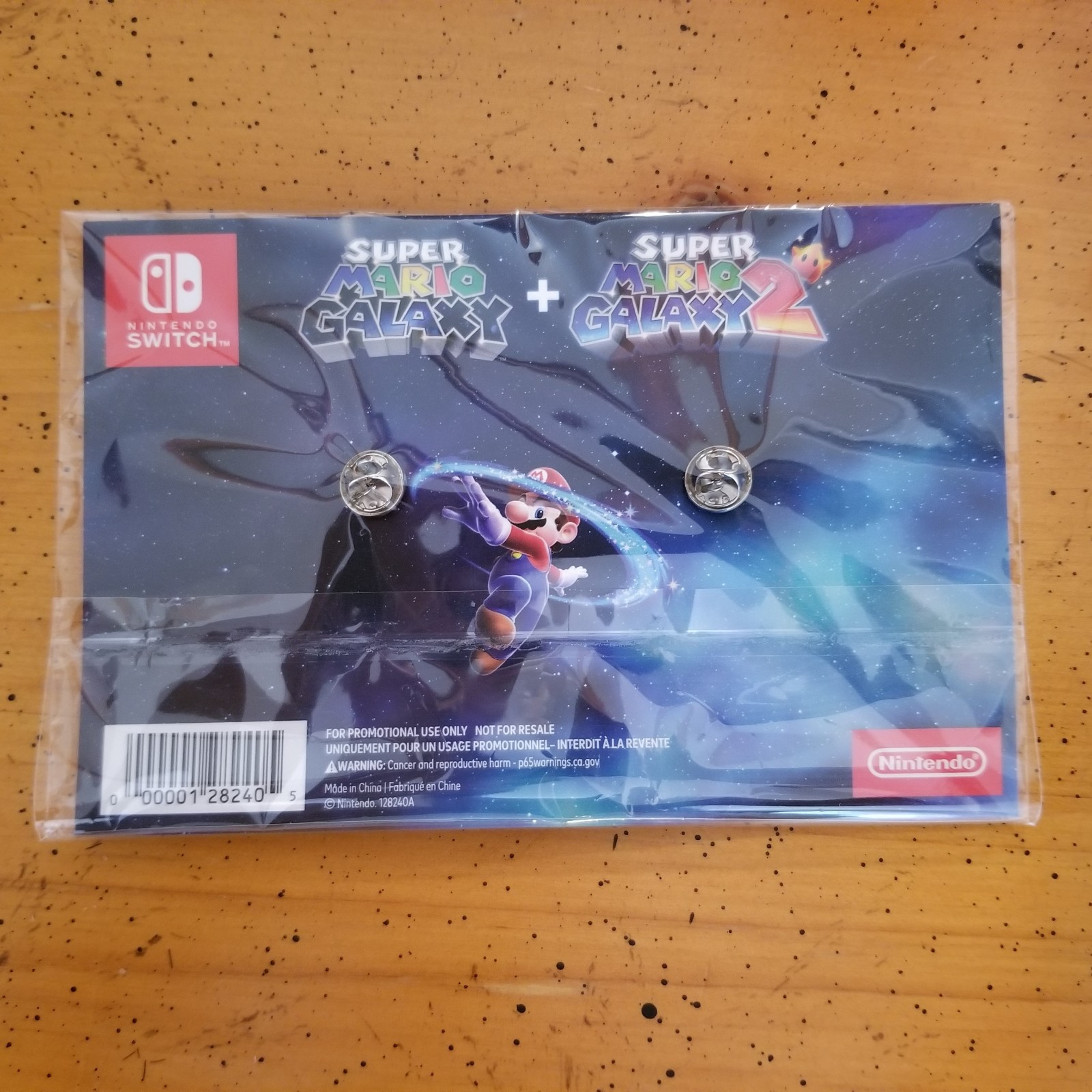 Super Mario Galaxy 1 & 2 Bros 40th Anniversary Pin Set My Nintendo Rewards