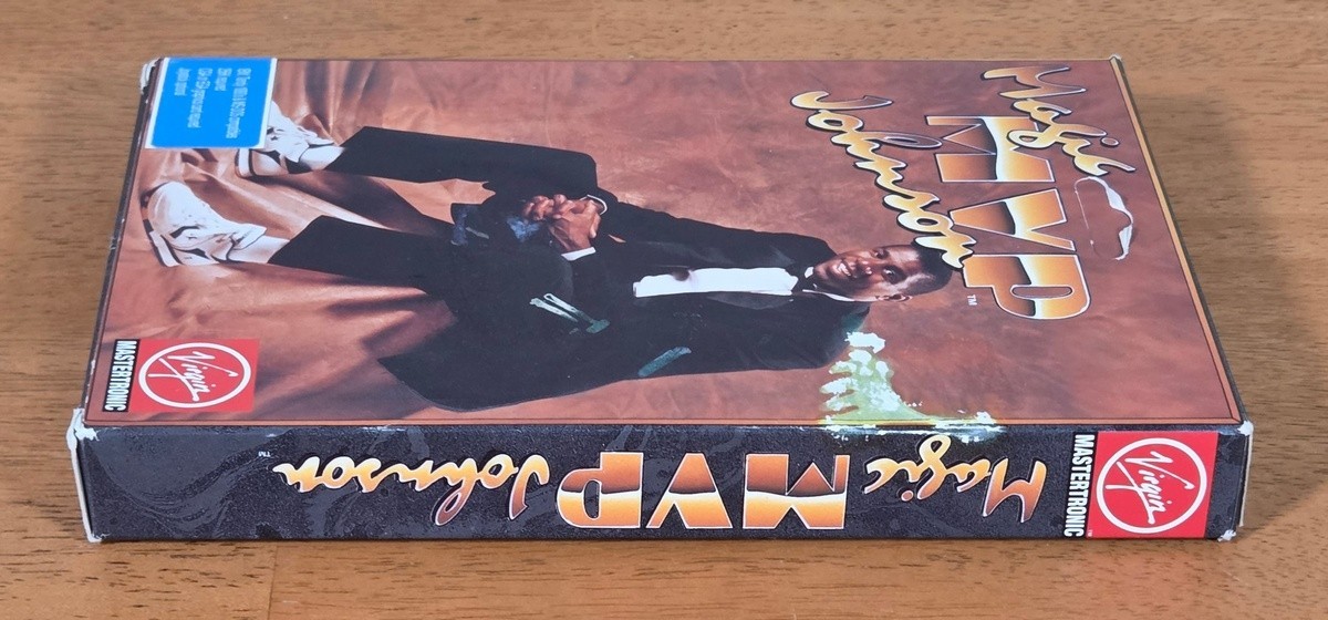 MVP Magic Johnson Virgin Mastertronic IBM PC Big Box Game 1990 CIB 3.5″ Floppy