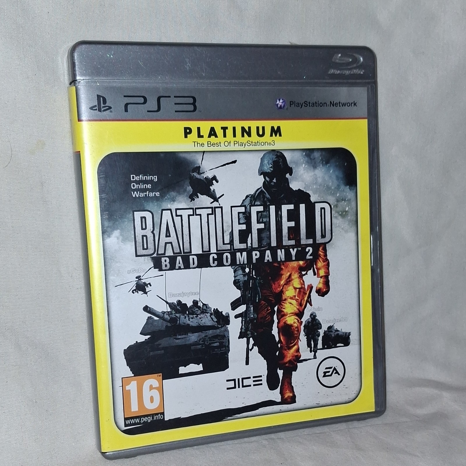 Battlefield Bad Company 2 Platinum PS3 Shooter Multiplayer Manual PEGI 16 PAL EA