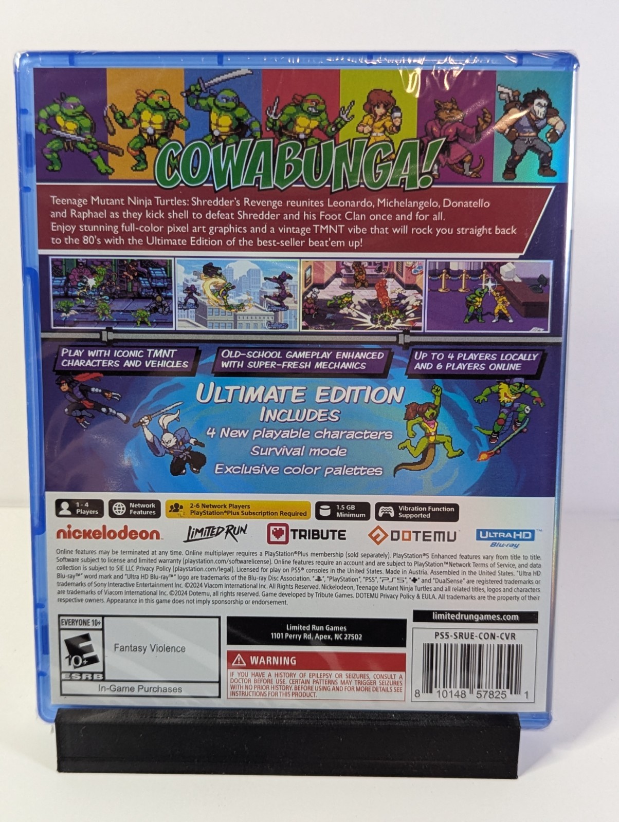 TMNT Shredder’s Revenge Ultimate Edition PS5 Rare Foil Variant Brand New
