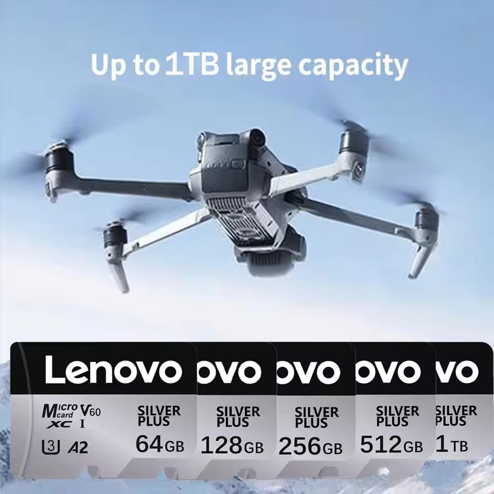 LENOVO 1TB 512GB 256GB 128GB Micro TF SD Card High Speed Class Flash Memory