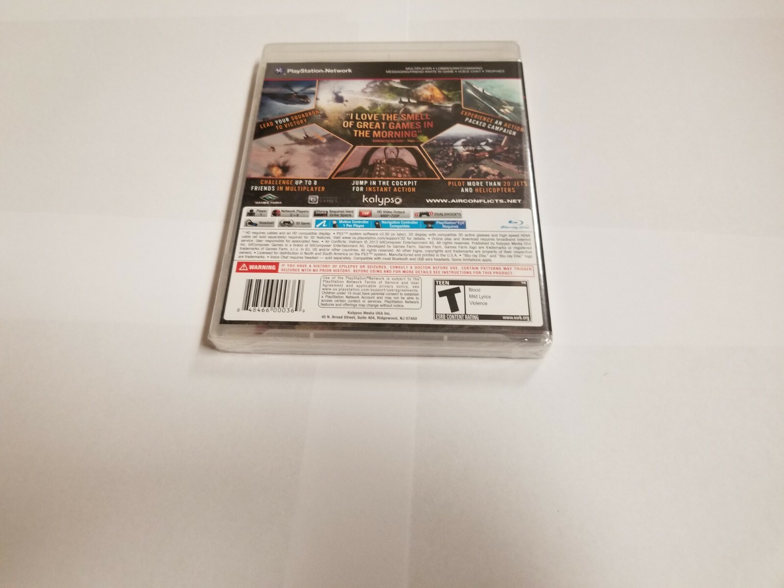Air Conflicts: Vietnam (Sony PlayStation 3, 2013) new ps3