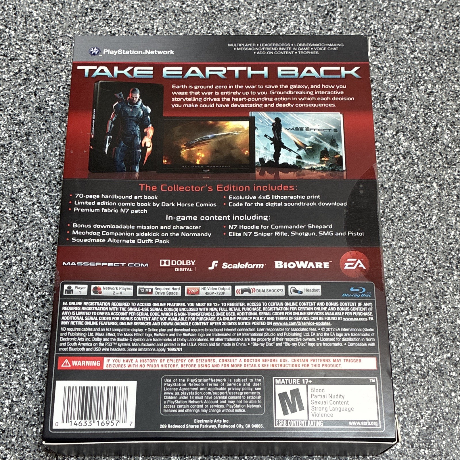 Mass Effect 3 N7 Collector’s Edition PS3 NTSC-U/C (2012) M Action RPG
