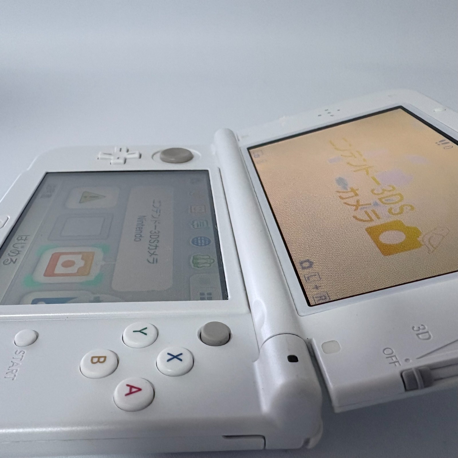 [Bottom IPS] new Nintendo 3DS XL LL Pearl White NTSC-J Japan [Excellent]