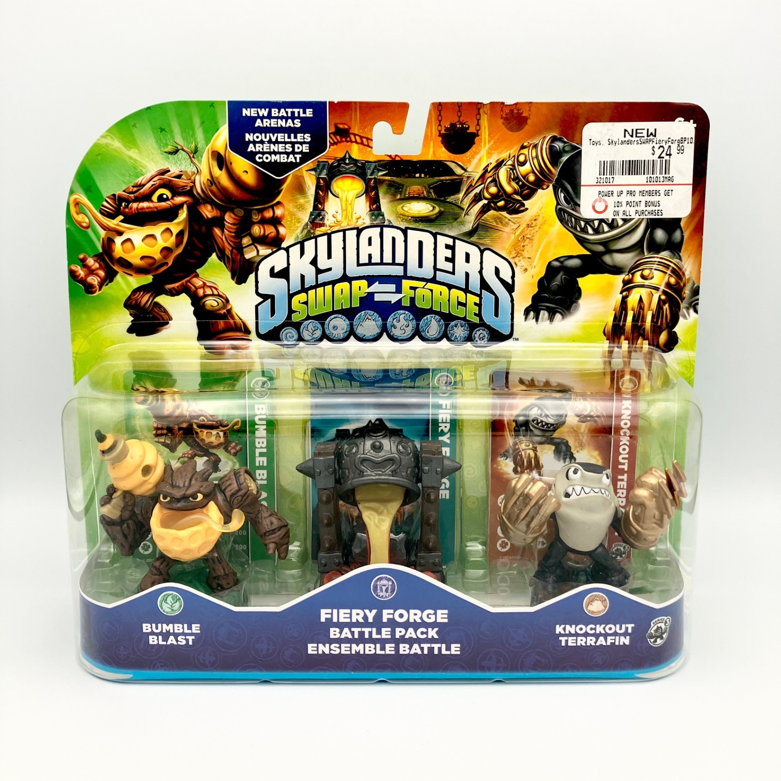 Skylanders Swap Force Fiery Forge Battle Pack Bumble Blast Knockout NEW SEALED