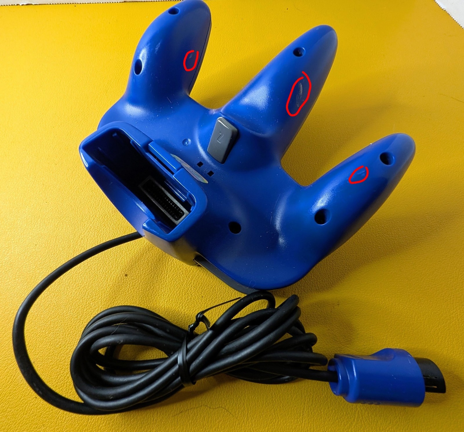 Original Nintendo N64 Blue Controller (NUS-005) Slightly Loose Stick Working