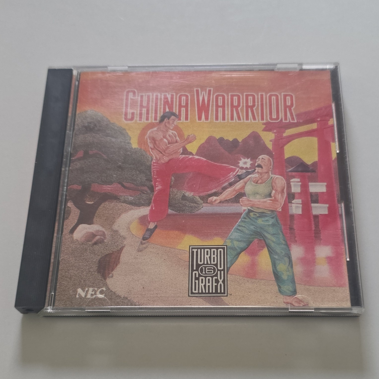 NEC China Warrior TurboGrafx-16 HuCARD 1989 Action NTSC-U/C w/ Case
