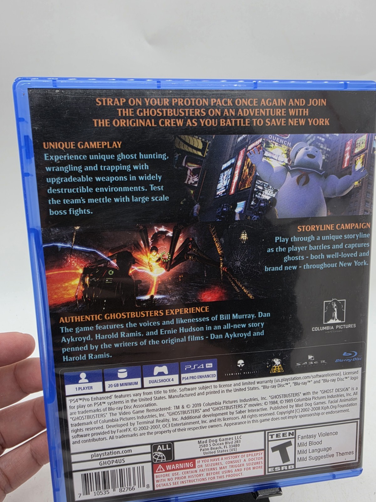 Ghostbusters The Video Game Remastered Sony PlayStation 4 cib Mint Ps4