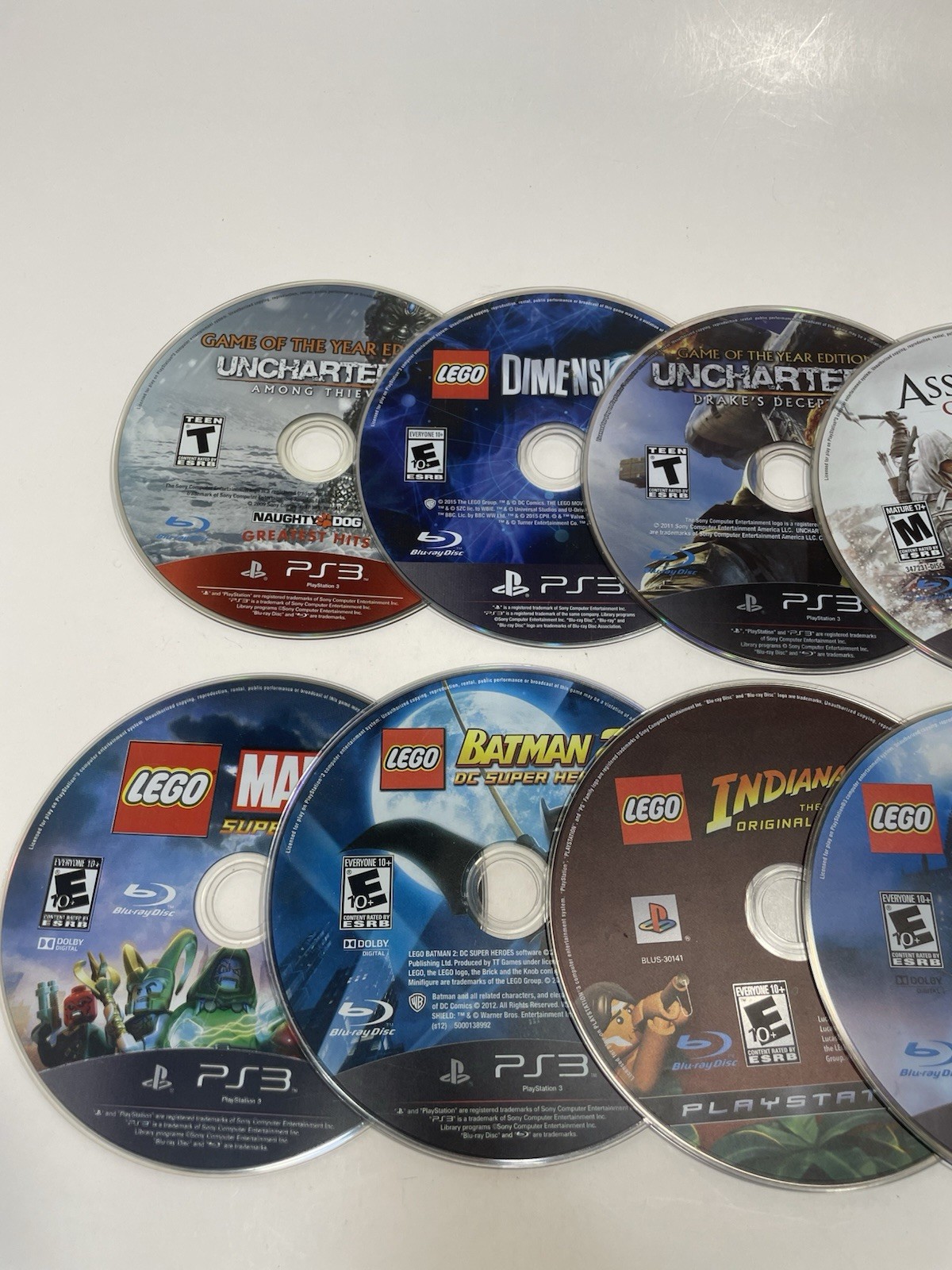 Sony PlayStation 3 Loose Game Lot Of 25 Untested Condition Varies