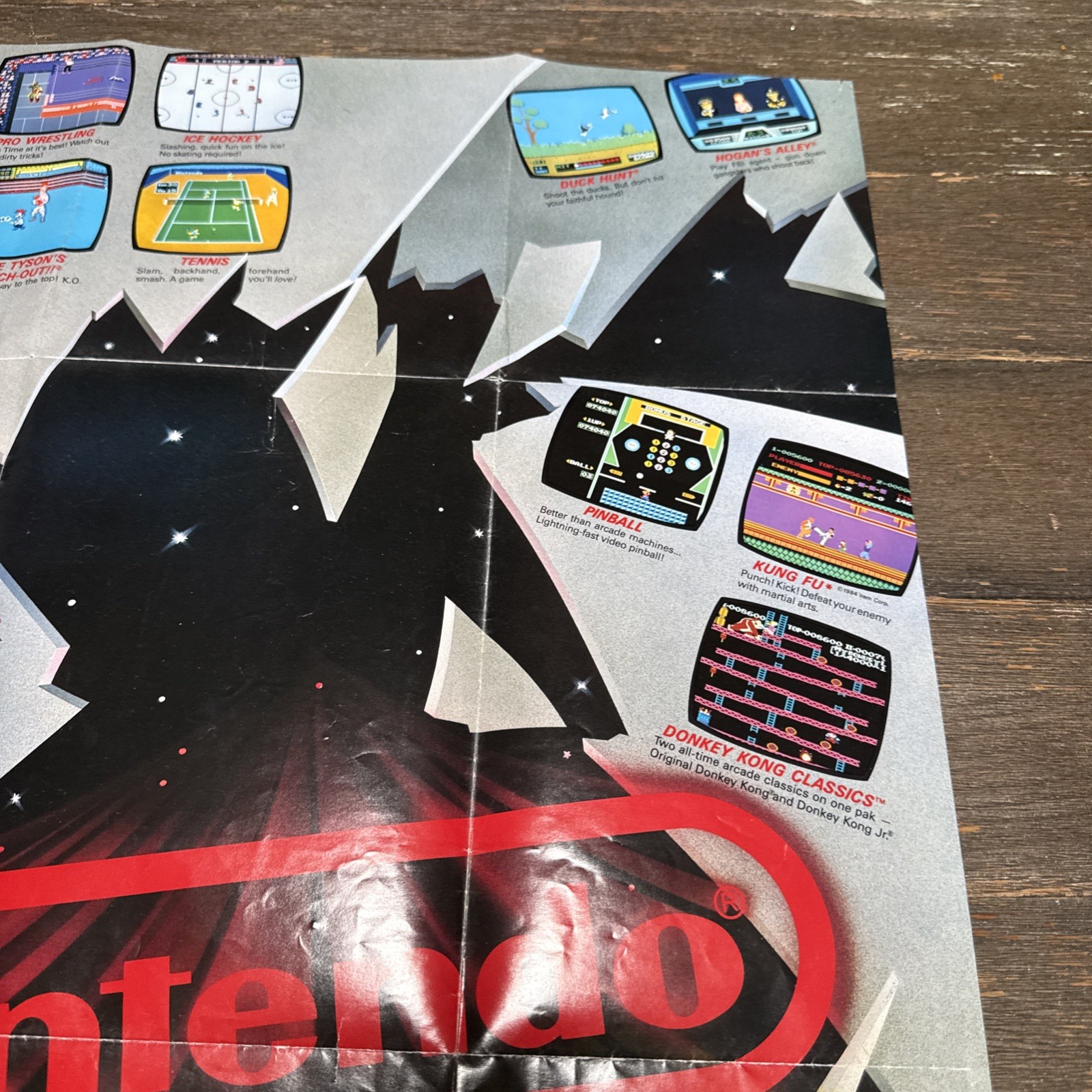 Vintage Nintendo NES ‘ Now Your Playing With Power ‘ Fold Out Poster Insert
