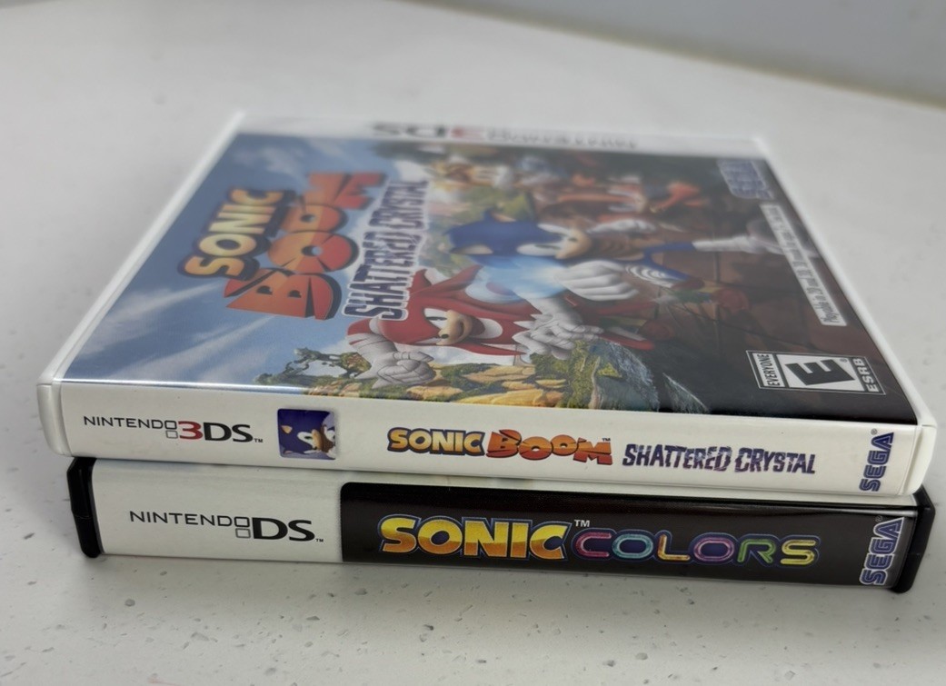 Sonic Boom: Shattered Crystal (Nintendo 3DS, 2014) & SONIC COLORS(DS)