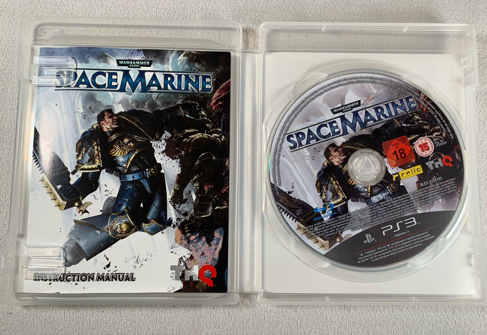 Warhammer 40000: Space Marine for PlayStation 3 PS3 CIB 100% Complete w/Manual