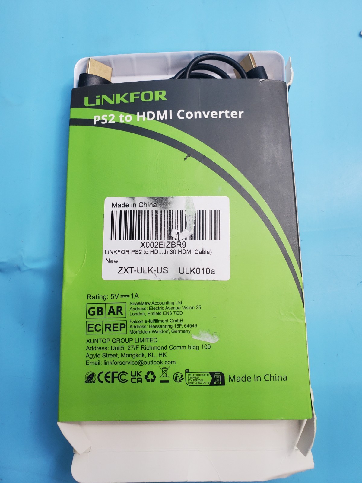 Linkfor PS2 to HDMI Video Converter