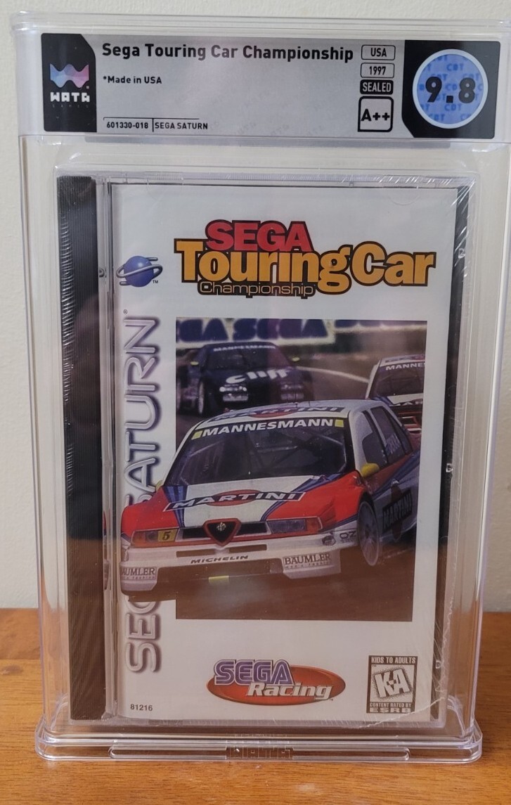 Sega Touring Car Championship Saturn WATA 9.8 A++ RARE Racing Sealed NEW