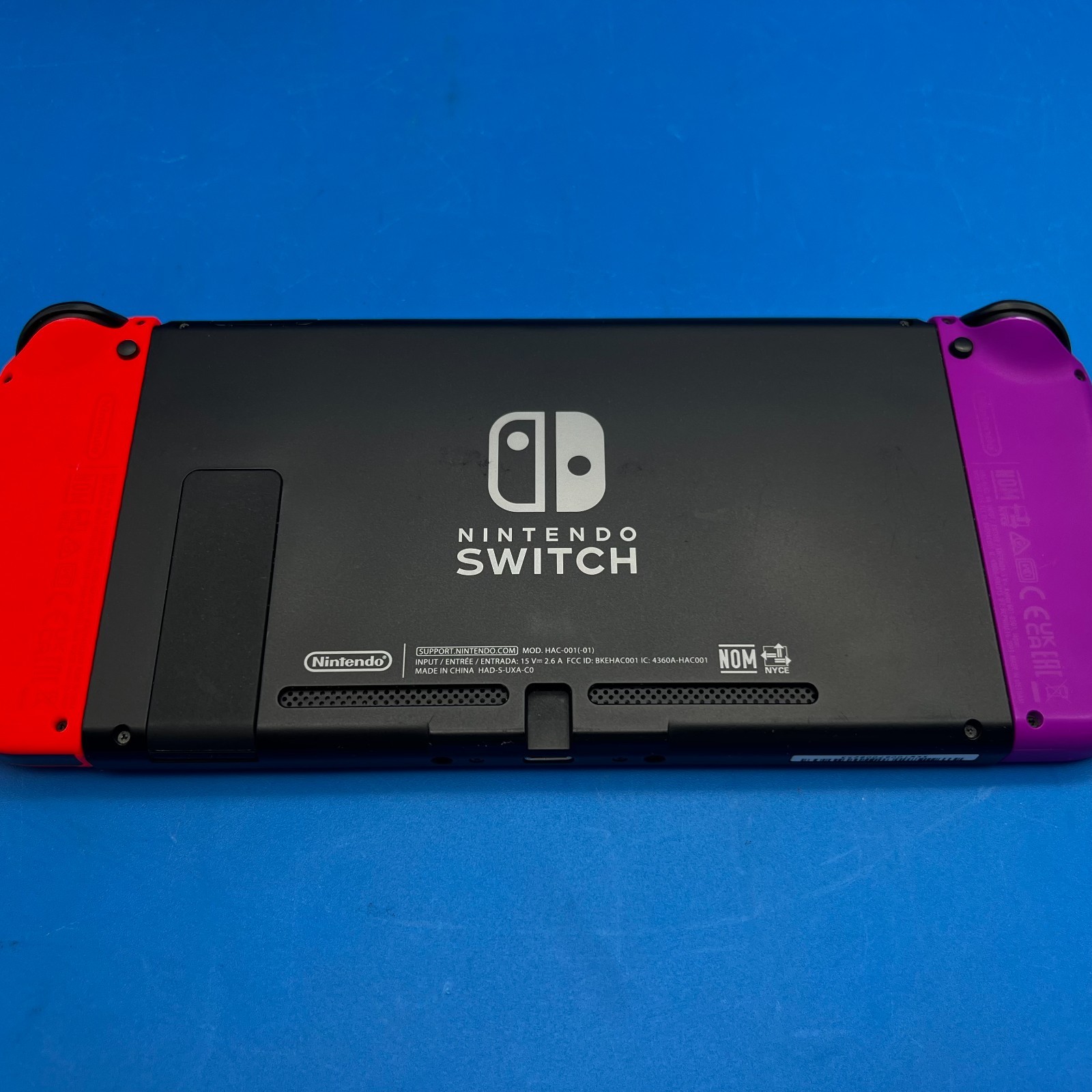Nintendo HAC-001 32GB Switch Console – Black (Red/Purple Joy-Cons) w/ Accs