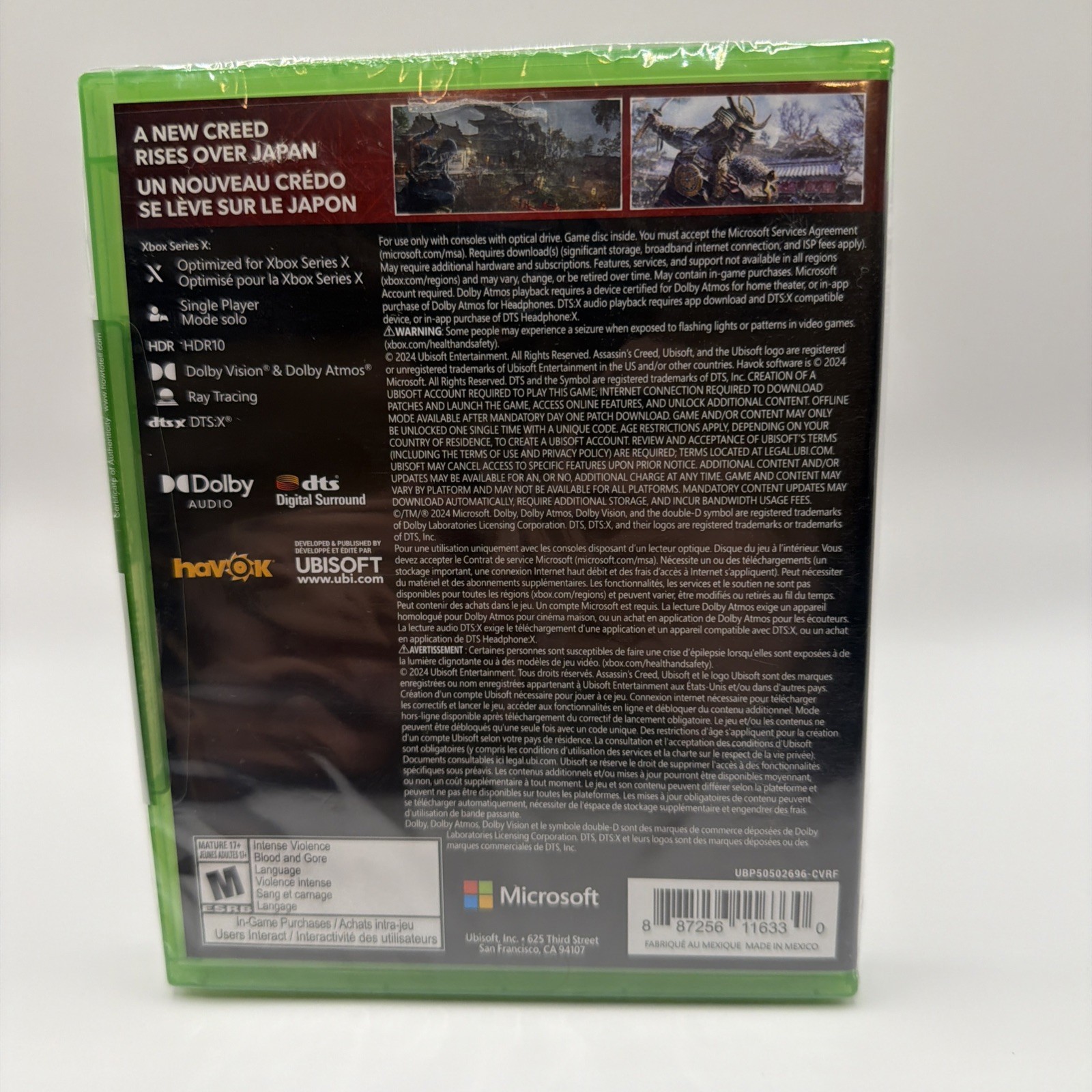 Brand New! Assassin’s Creed Shadows (Microsoft Xbox Series X) Factory Sealed!